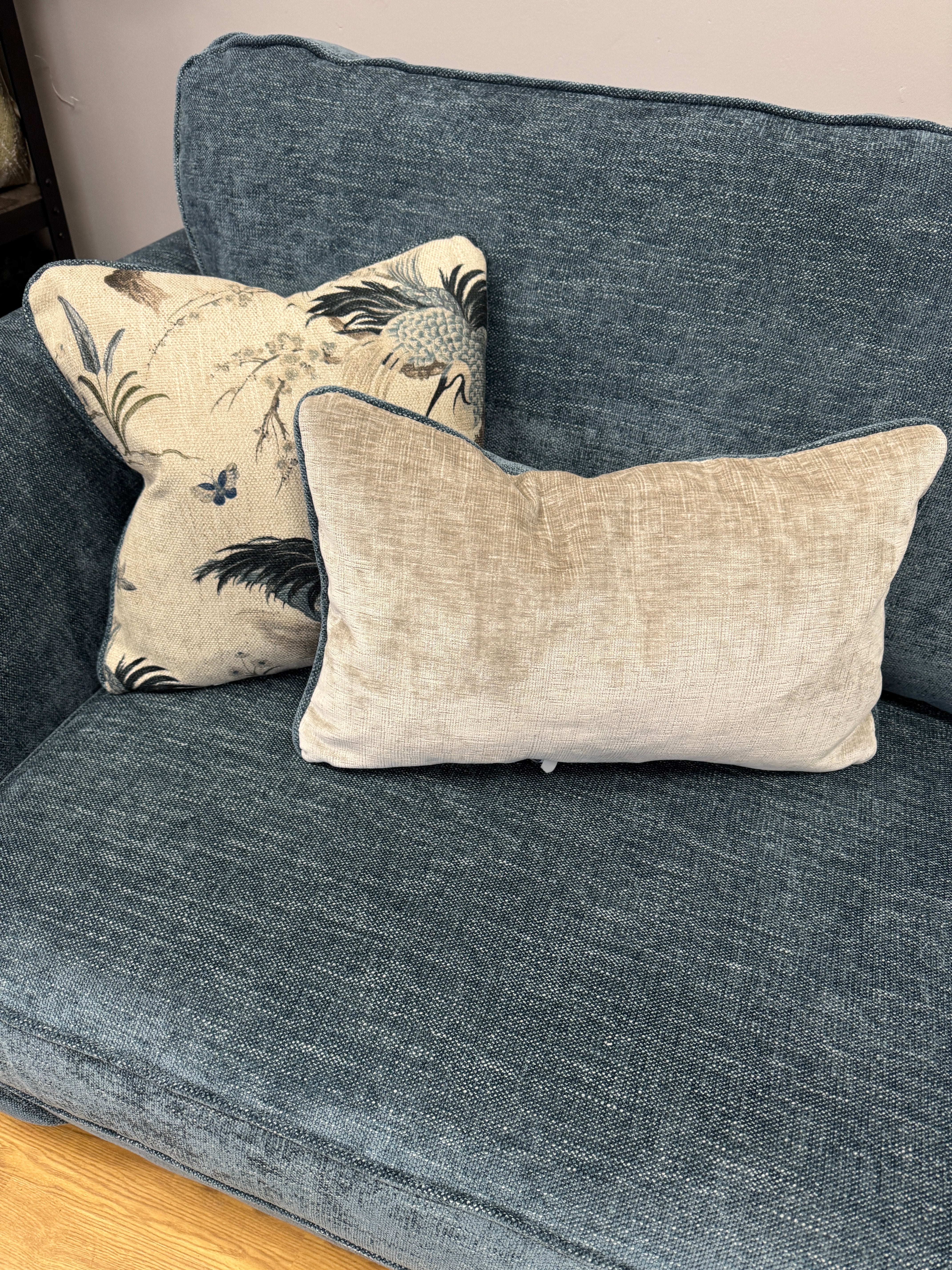 Danbury 4 seater sofa in Marlon Atlantic (teal) fabric