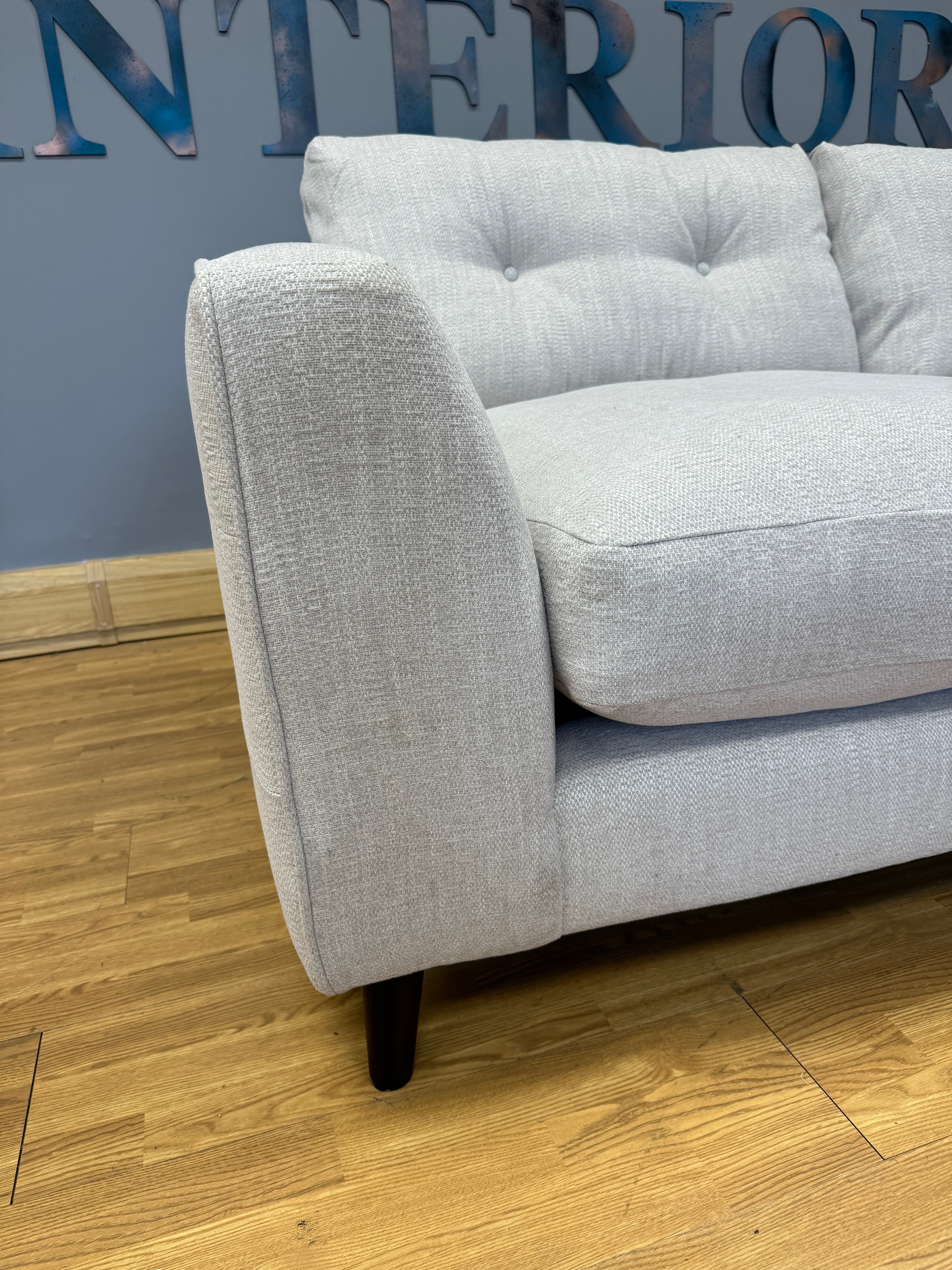 GRAND DESIGNS FARNHAM 3 seater standard back sofa in natural weave fabric