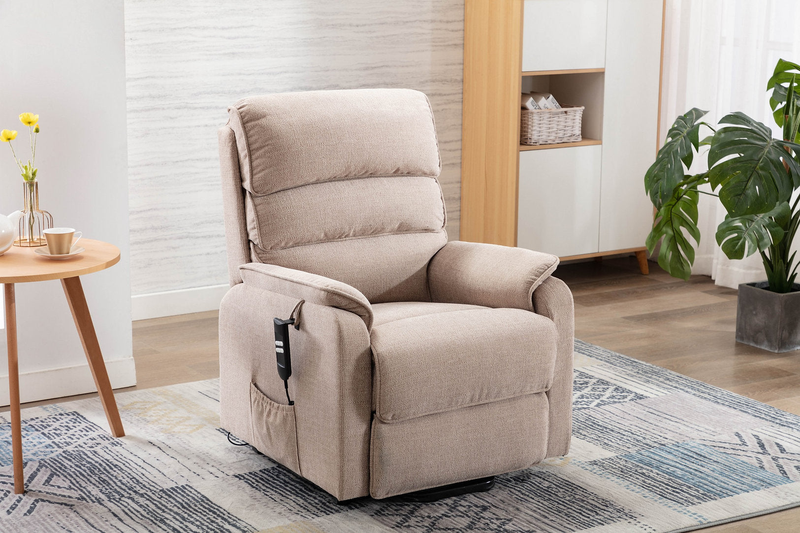 Valencia electric lift and rise/recline chair in fabric