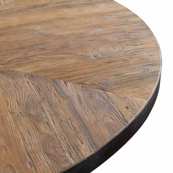 Oban large oval 240cm dining table with metal legs