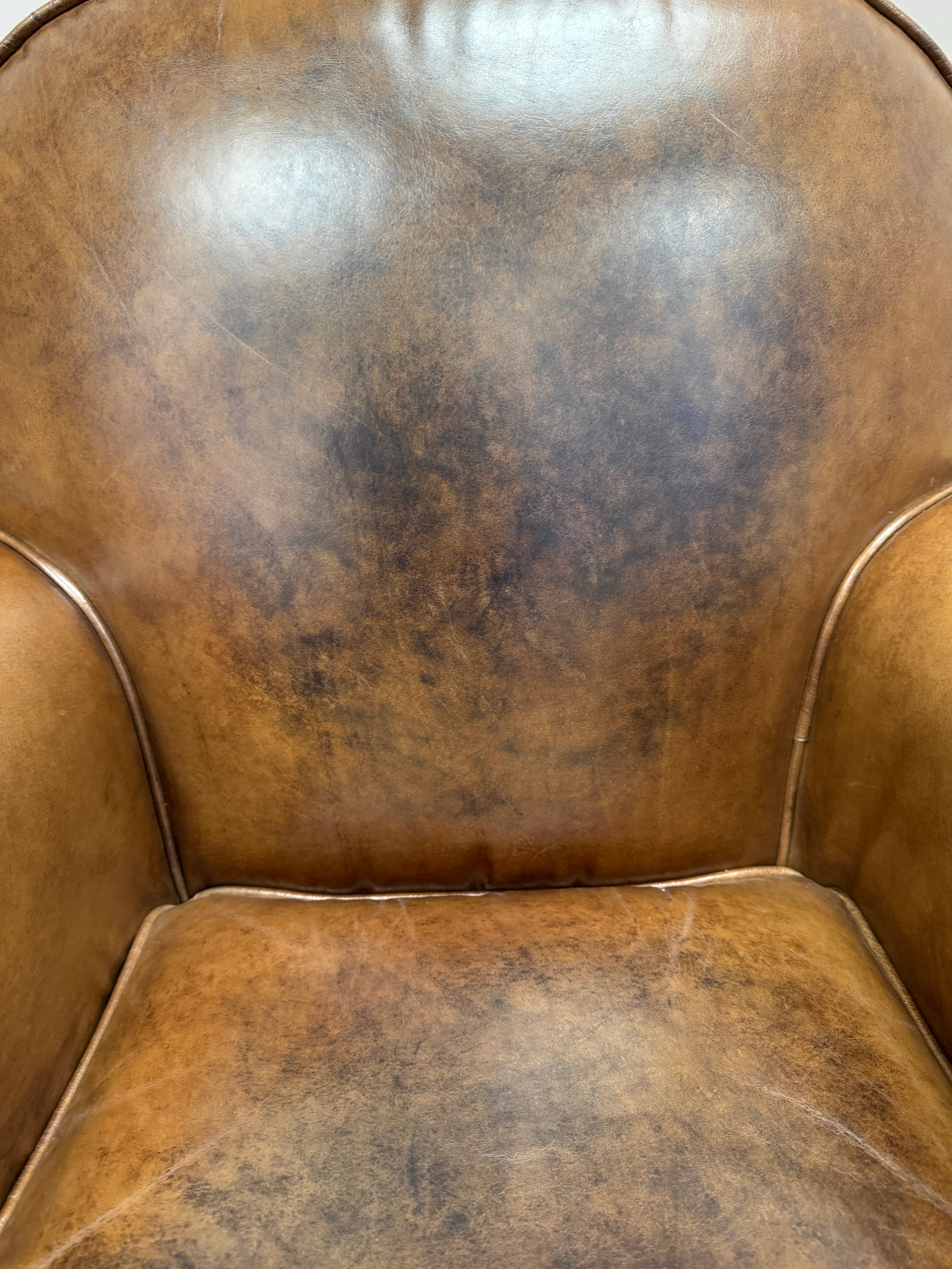 Halo Gentleman's classic club chair in Cognac leather