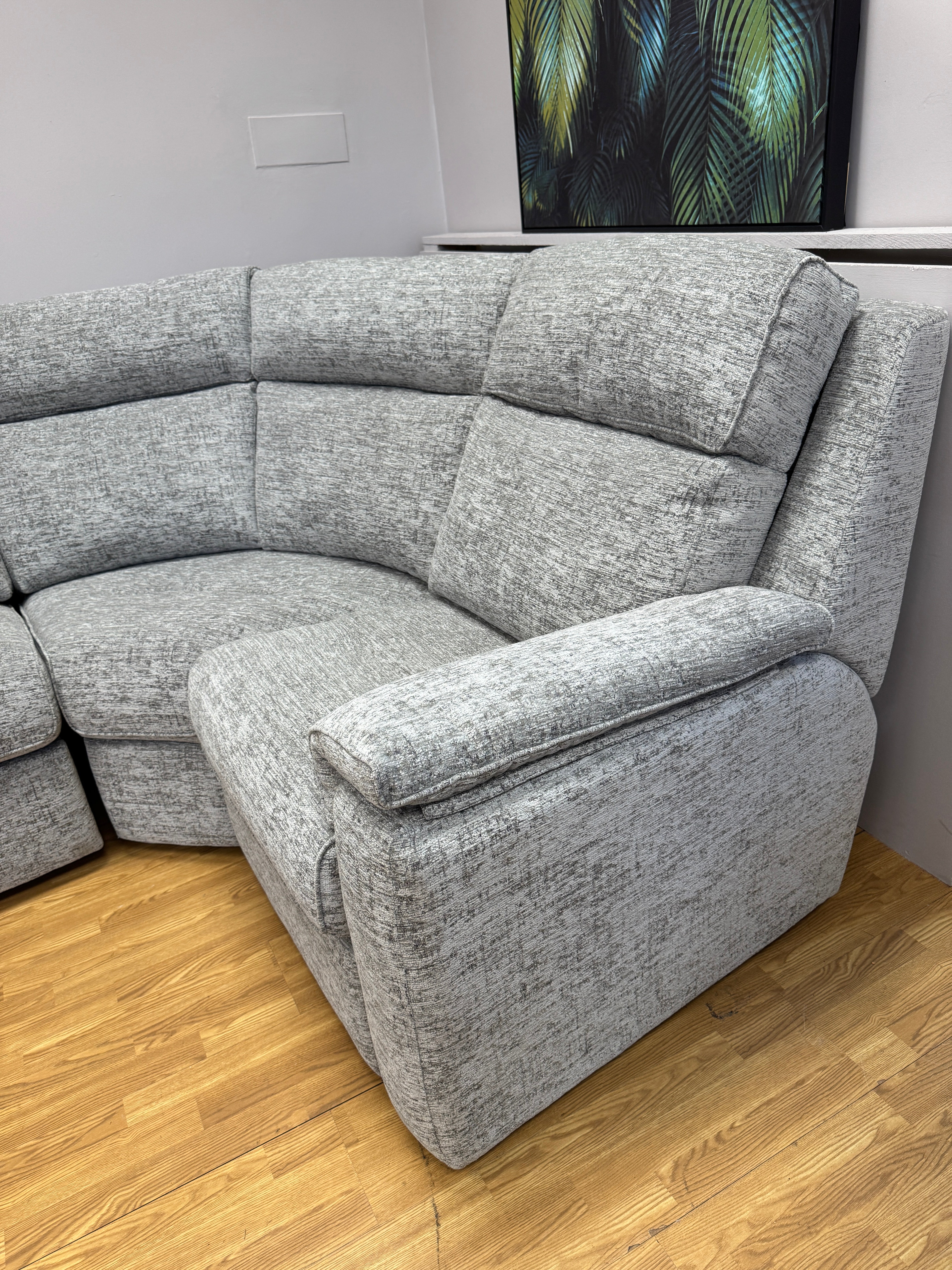 G Plan Ellis 3 piece corner sofa in Slate mix fabric