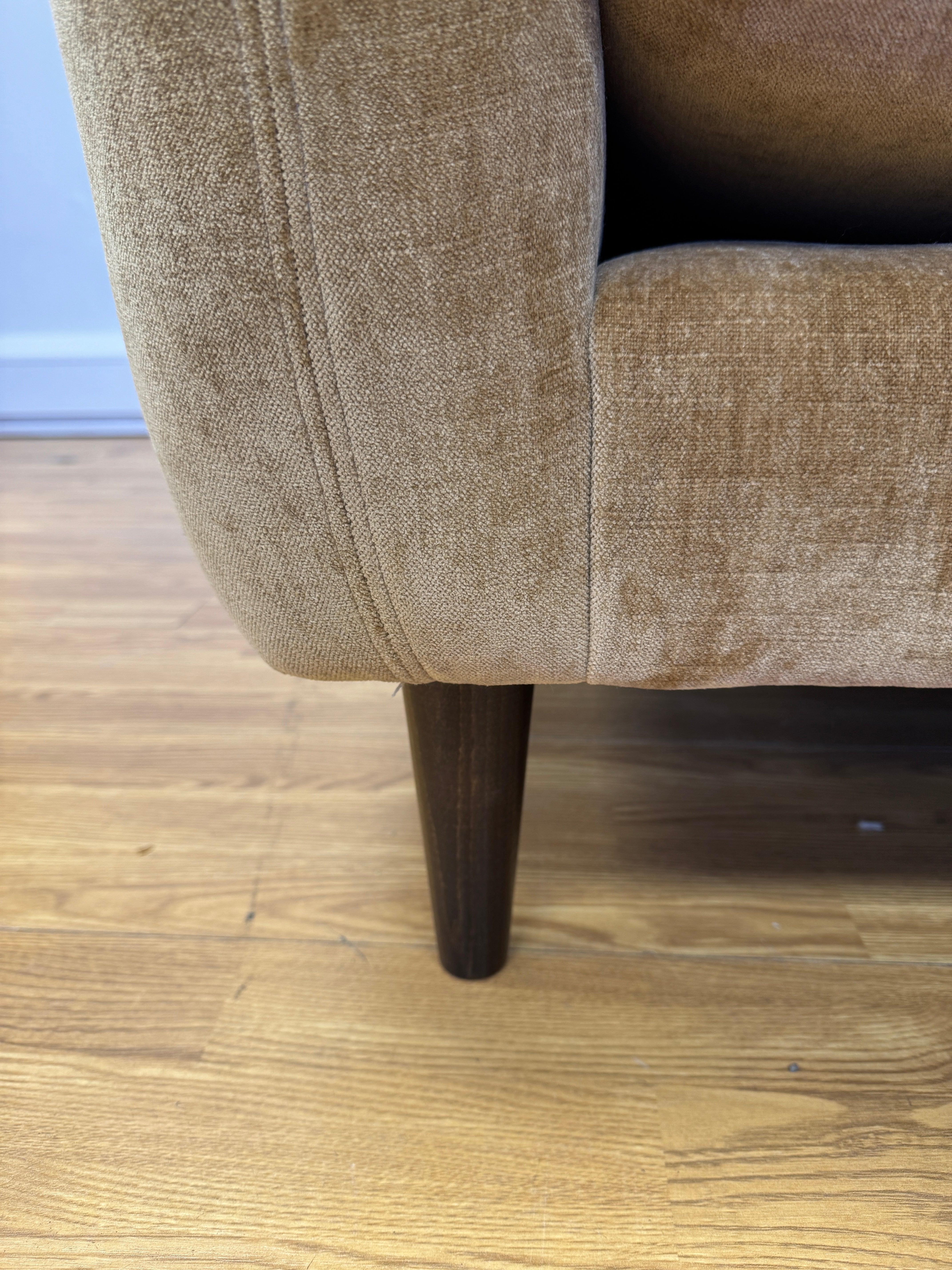 Stella large 4 seater sofa in Honey chenille fabric