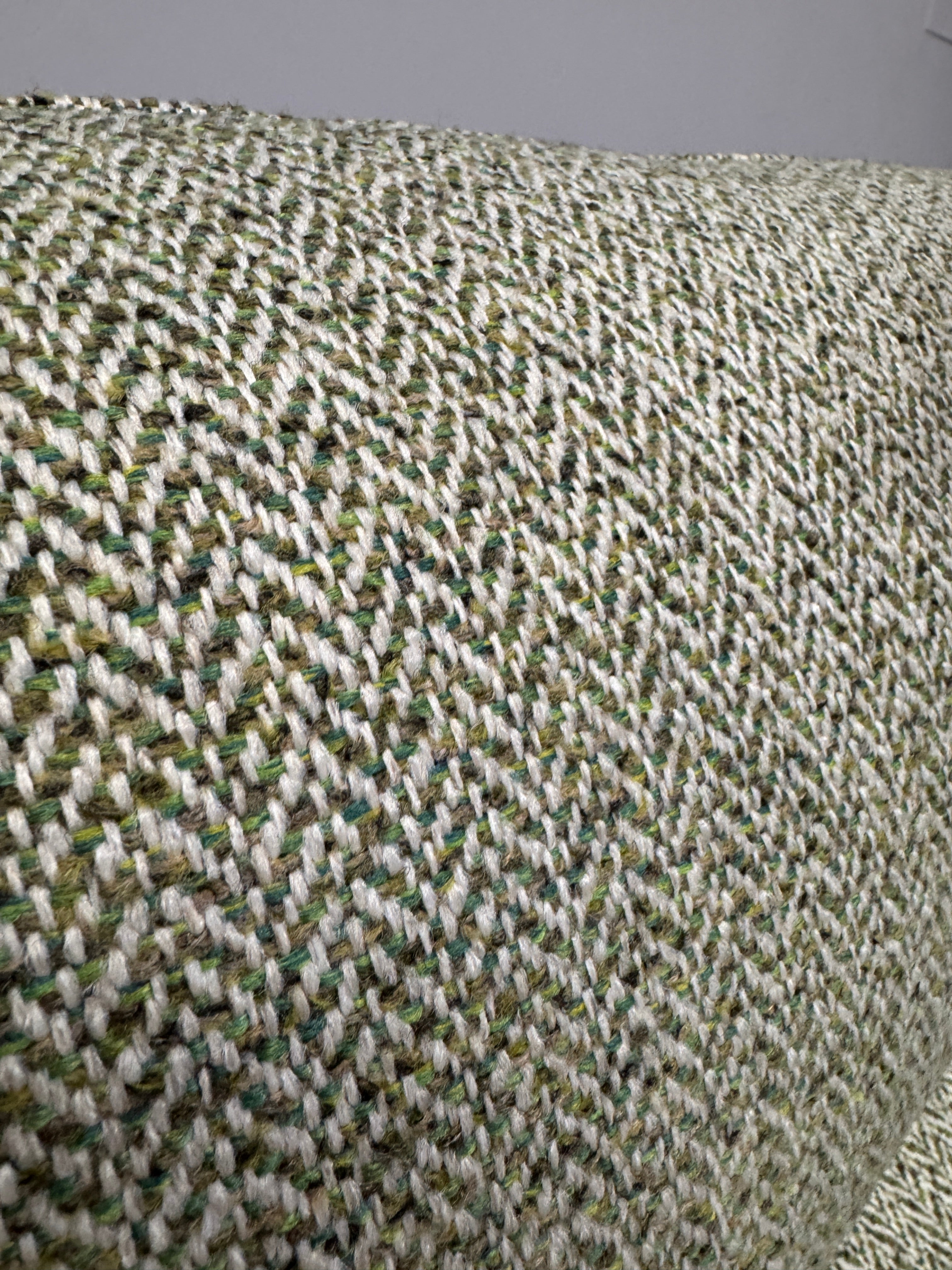 Parker Knoll Chicago large 2 seater electric reclining with lumbar support sofa in Contour green herringbone fabric