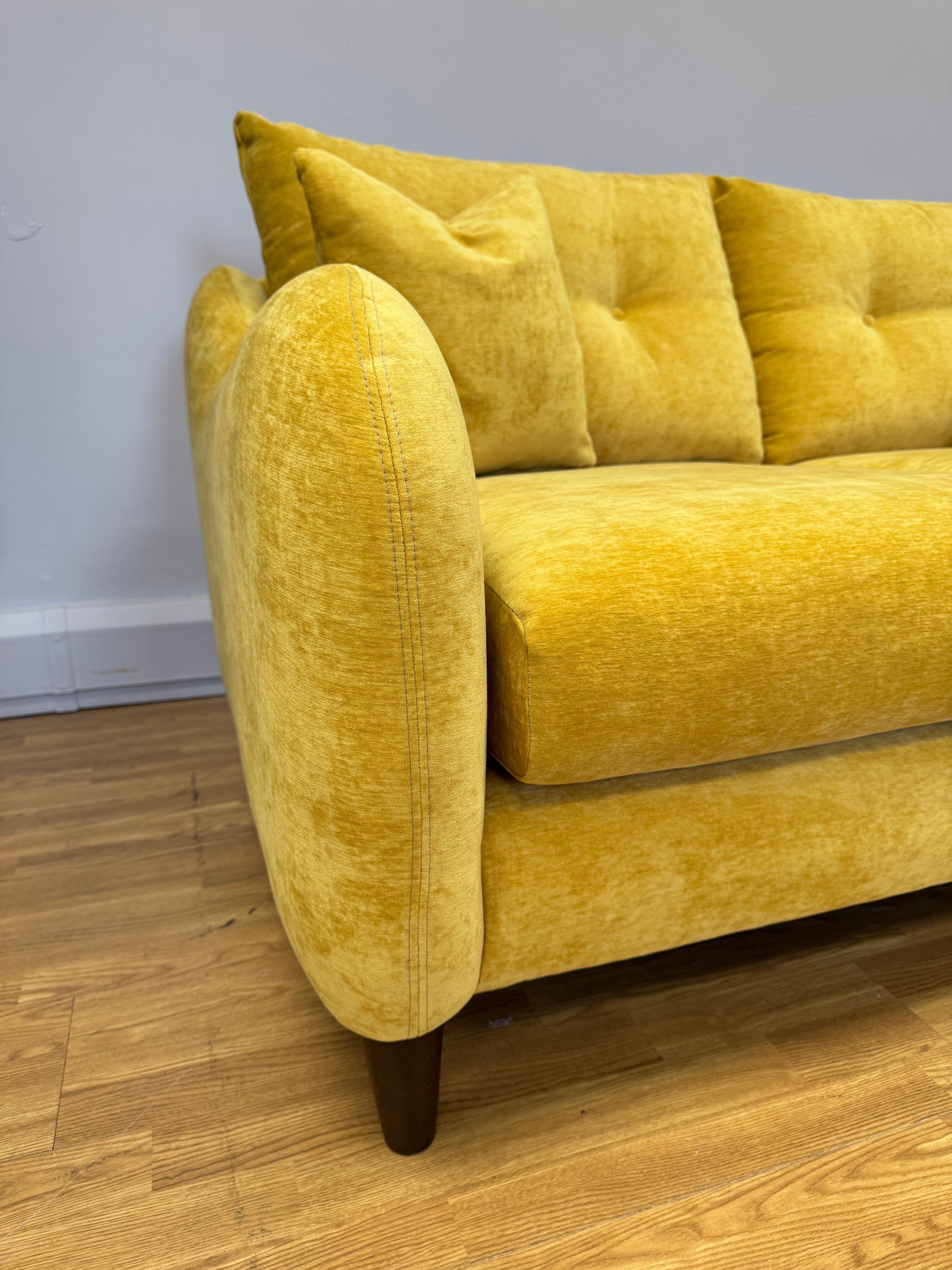 Ambleside 2 seater standard back sofa in Manhattan Gold fabric