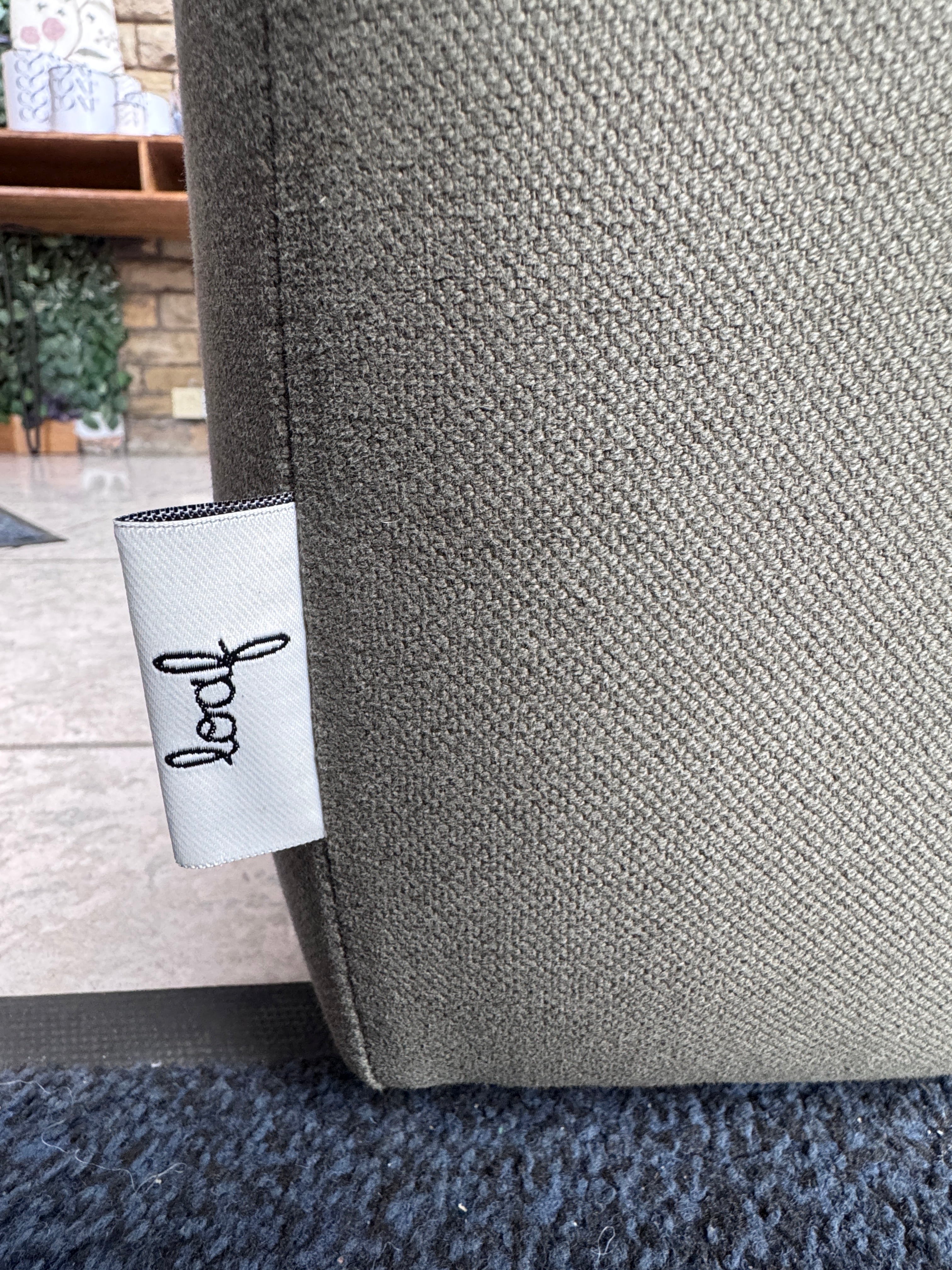 Big Easy large left facing 3 piece corner sofa in Potted Plant green twill fabric