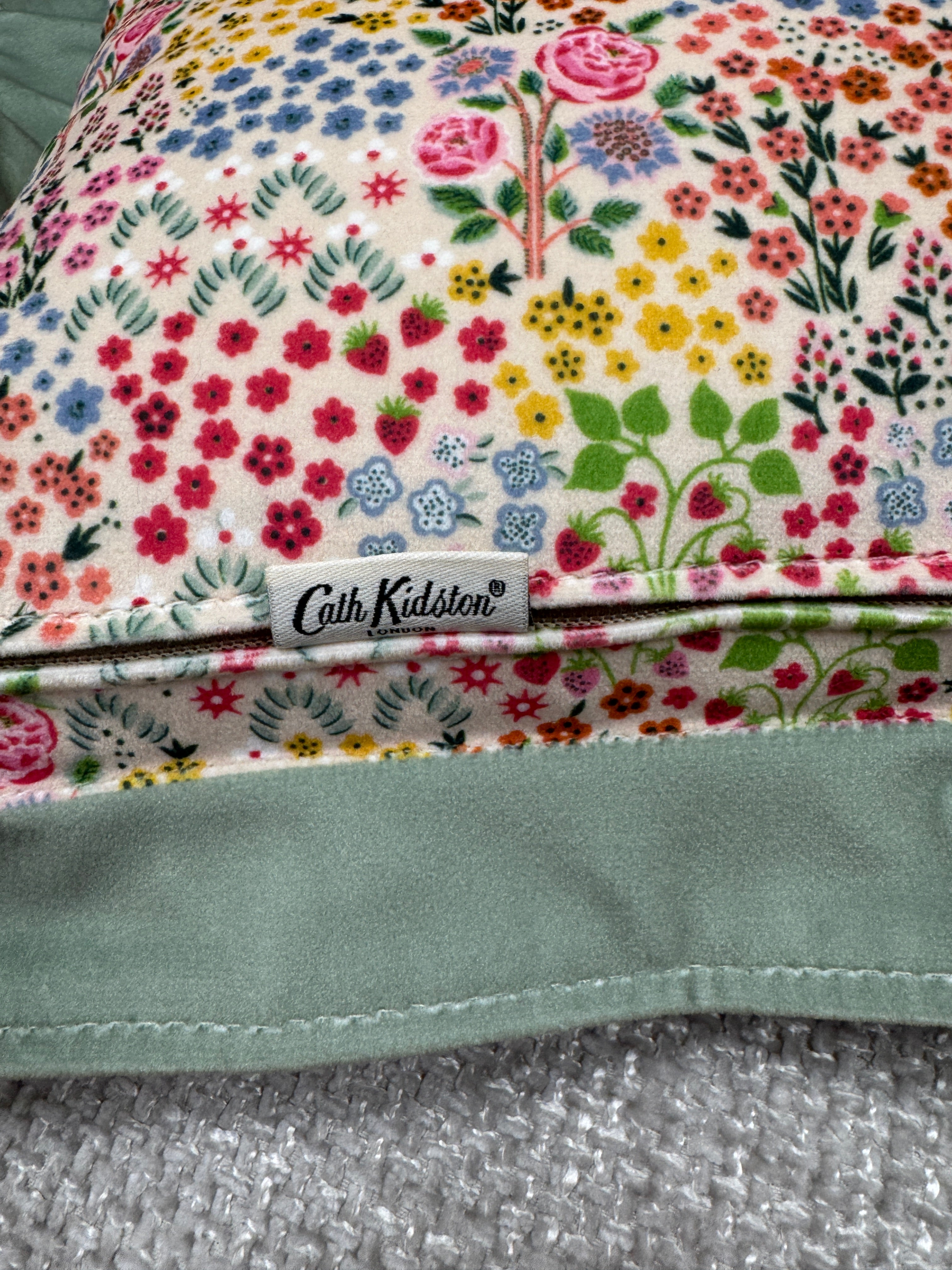 Cath Kidston bolster cushion in painted kingdom fabric 30 x 50cm