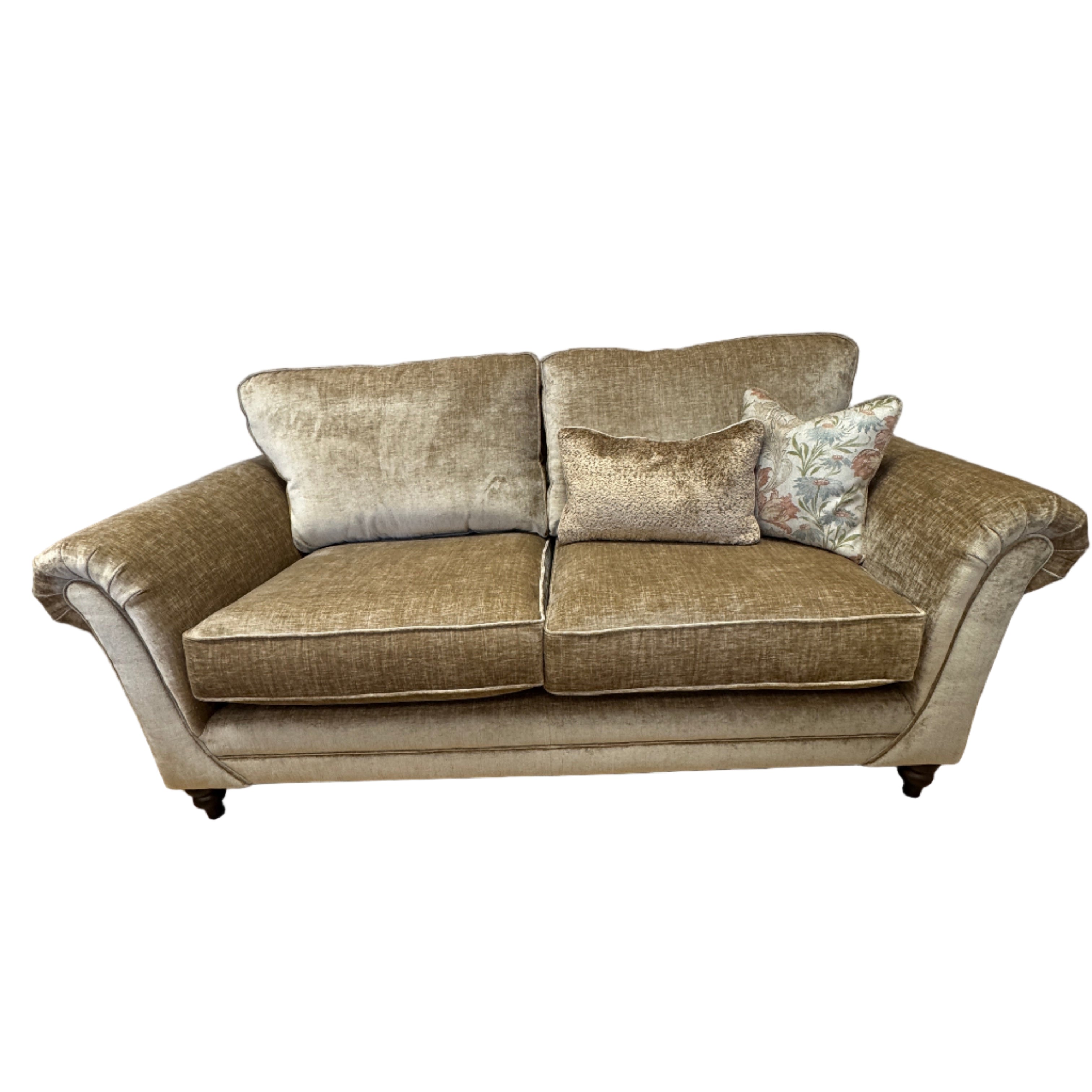 Danbury 3 seater sofa in Dion Sand textured chenille fabric
