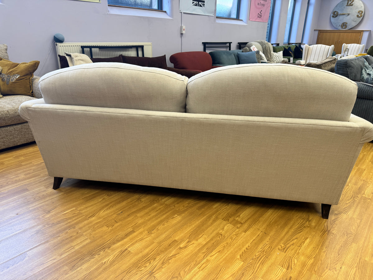 Clover 4 seater standard back sofa in natural linen mix fabirc