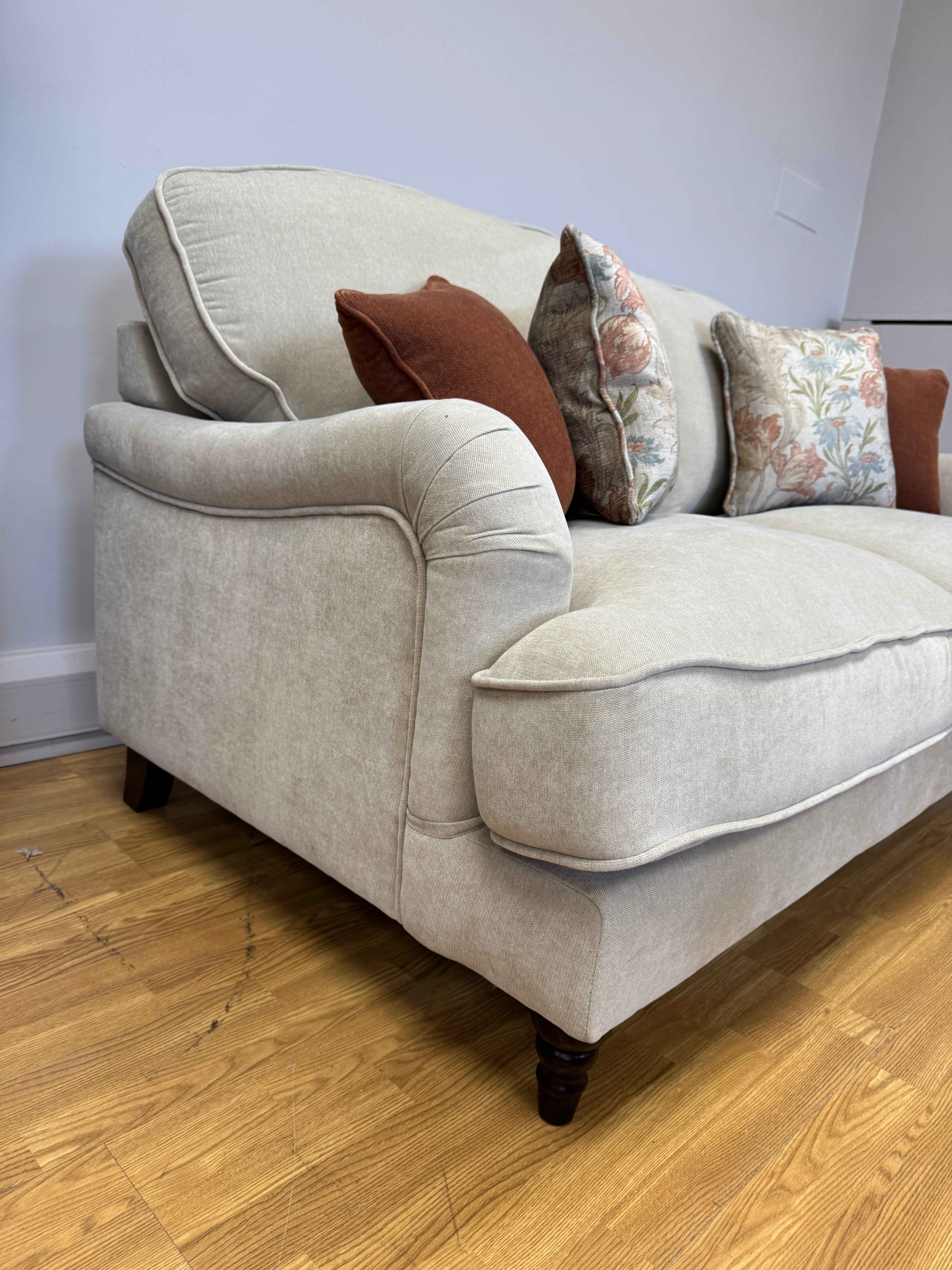 Ballina 2 Seater Sofa in Freya Oatmeal fabric
