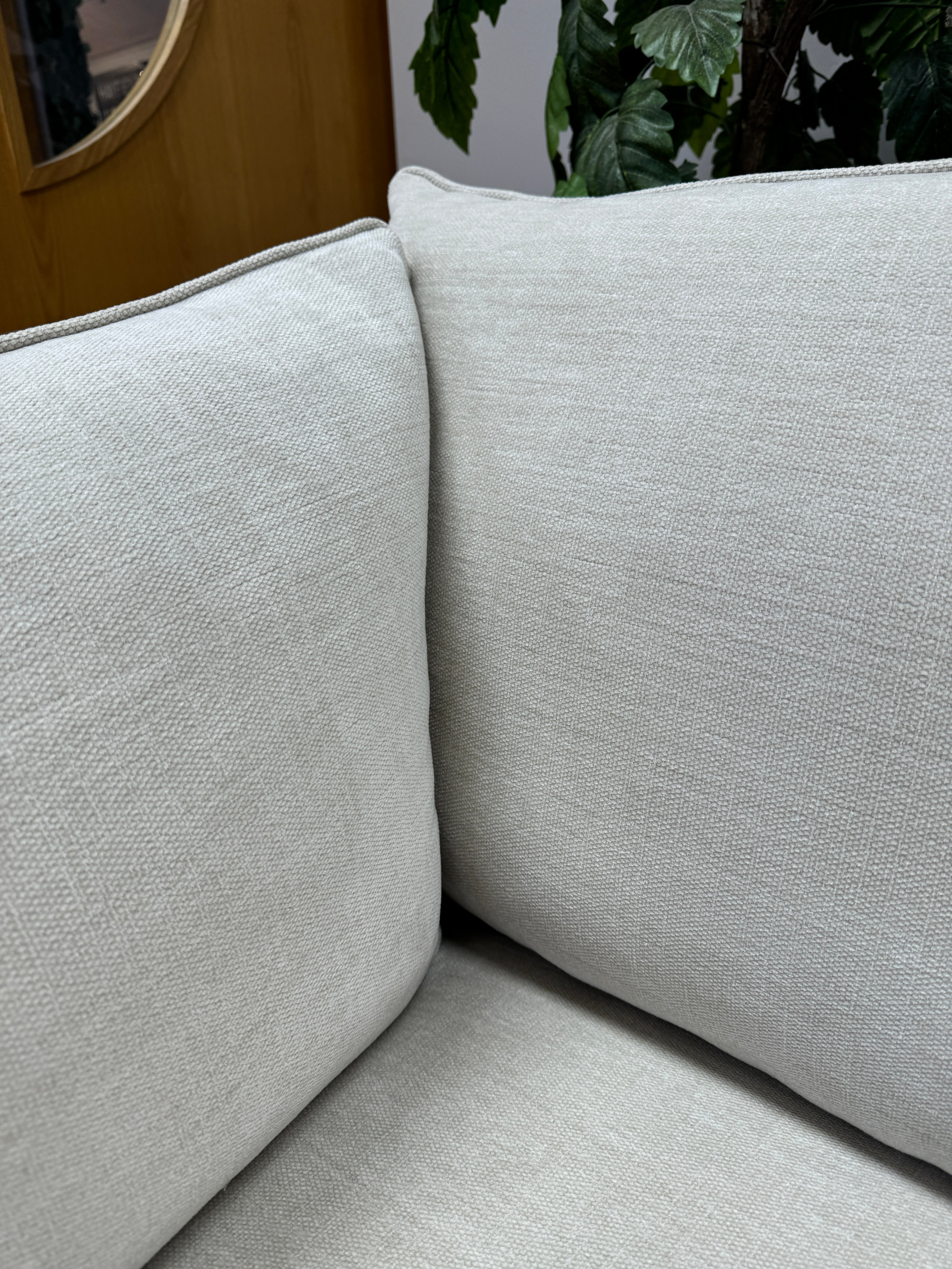 Iggy XL 4 seater sofa in natural chenille all over fabric