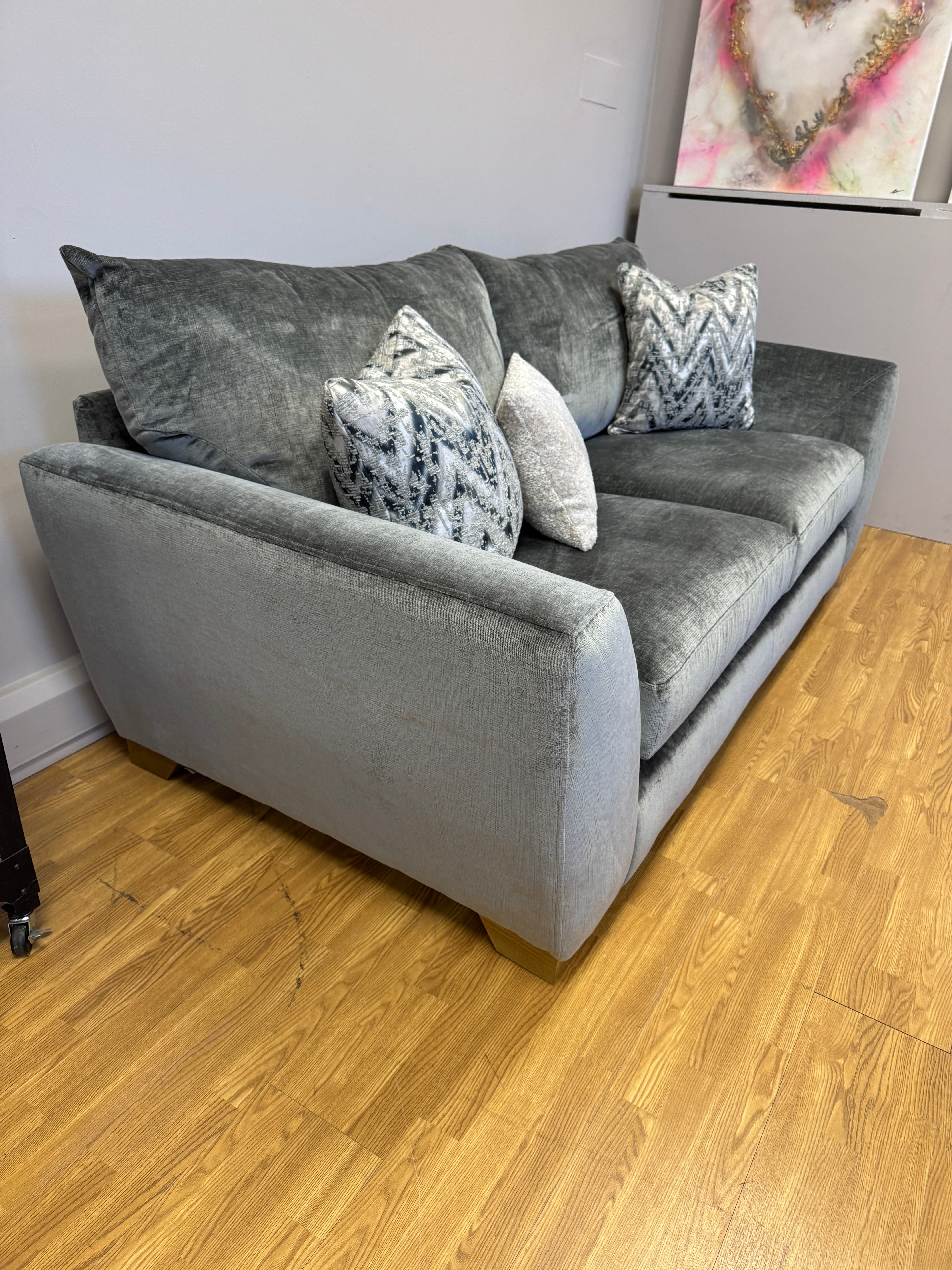 Mala 3 seater sofa in Dion Flagstone chenille fabric