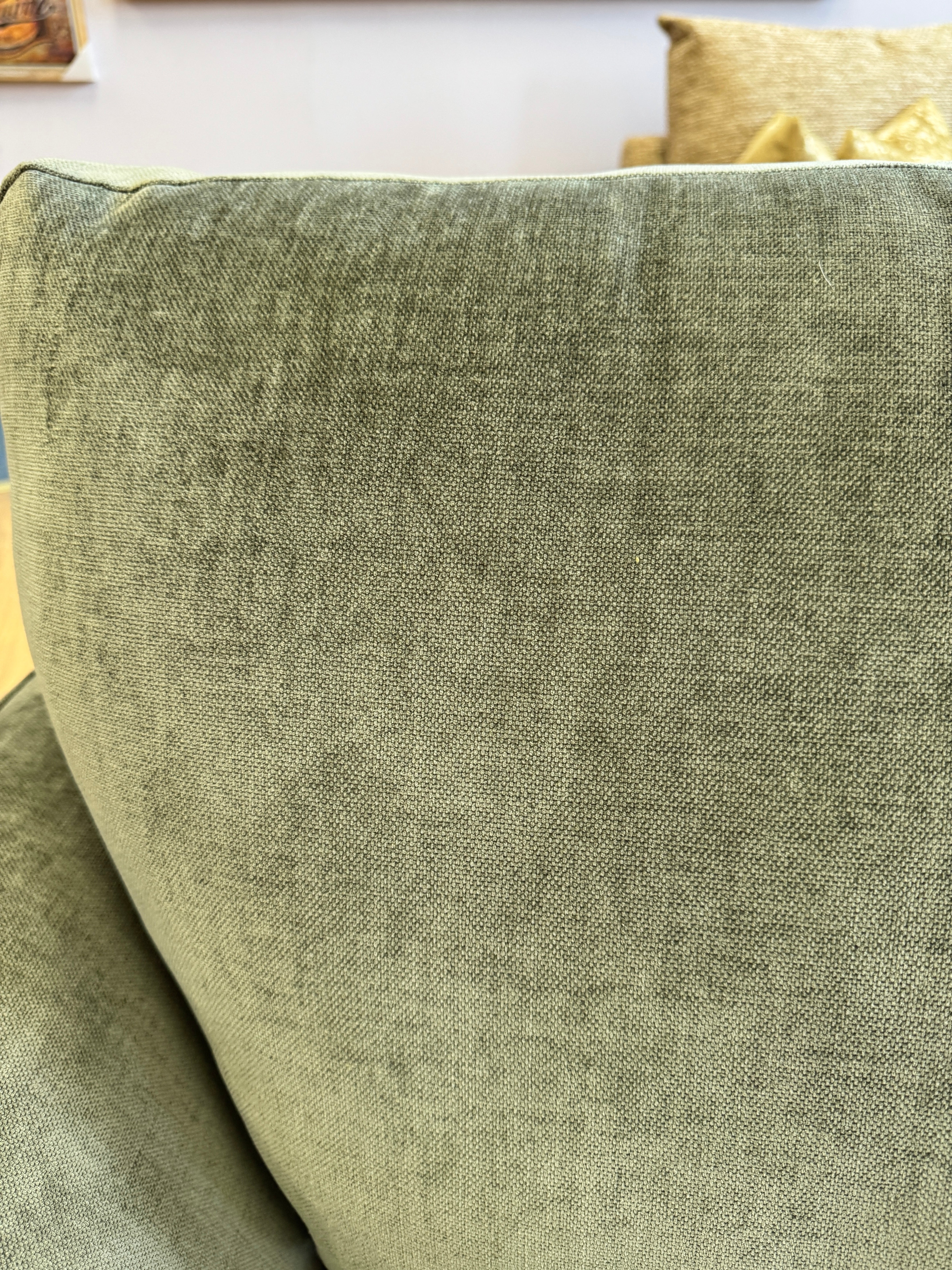 Tovi Loveseat in Spruce Green/Grey velvet