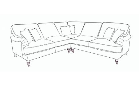 Beatrix 2 corner 2 group sofa (equal sided corner)