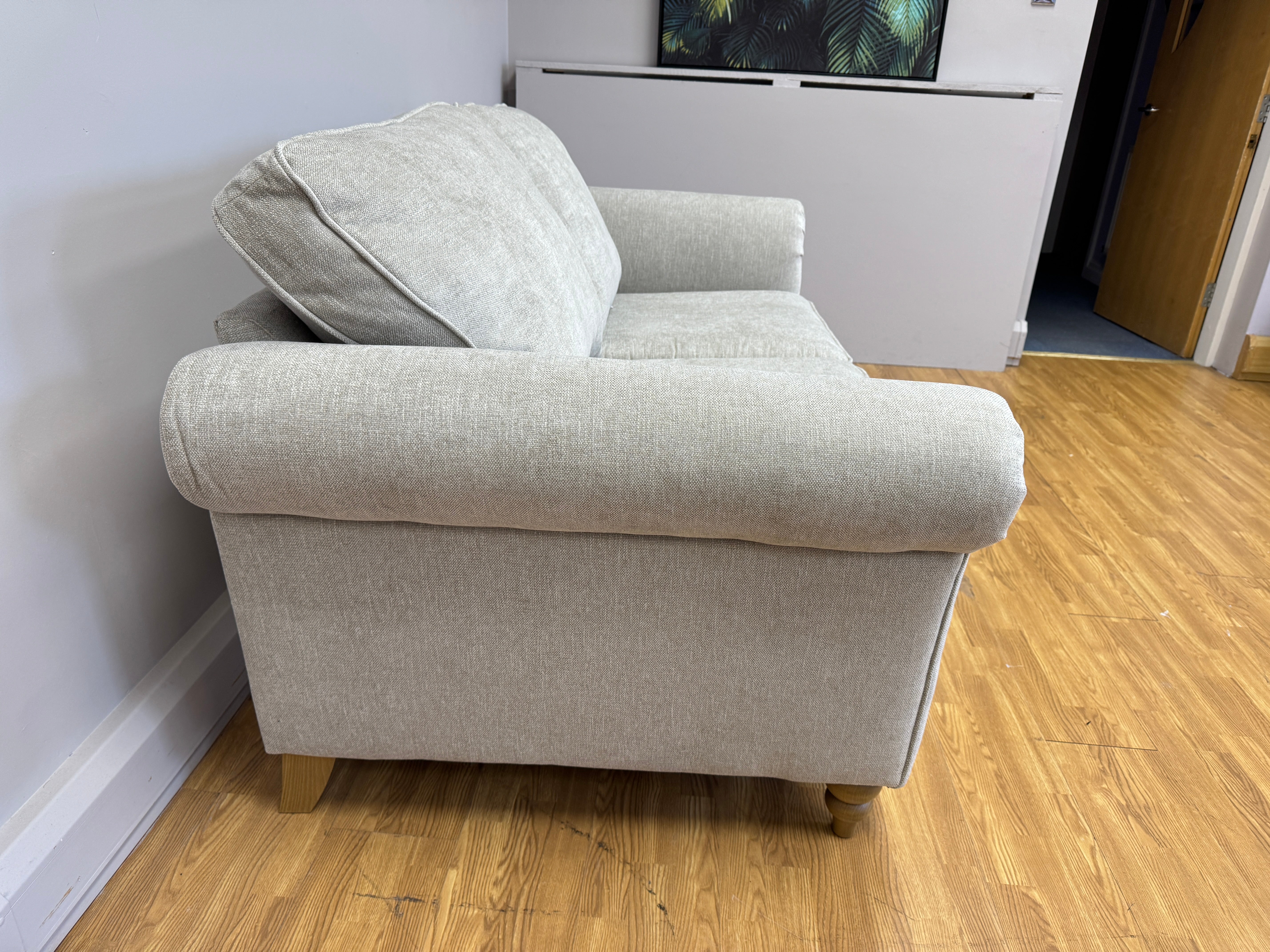 Danbury 2 seater sofa in Marlon Natural fabric