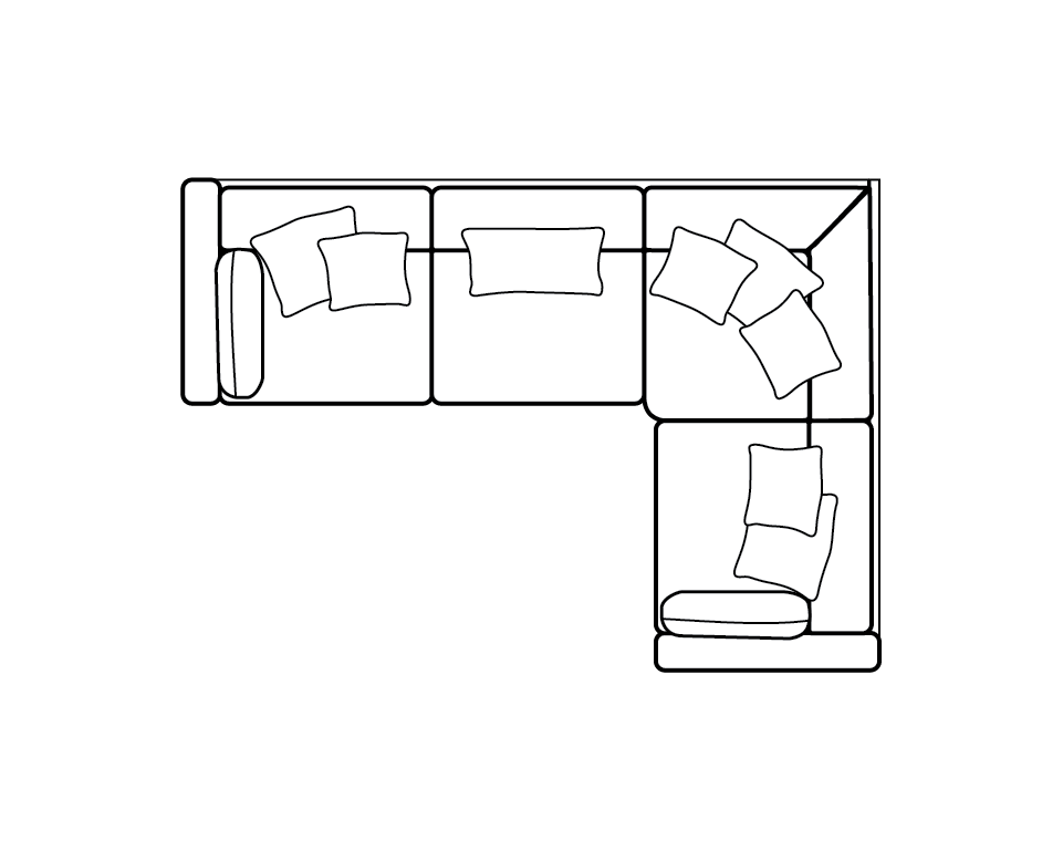 Petra 2 corner 1 group sofa (left or right sided corner)