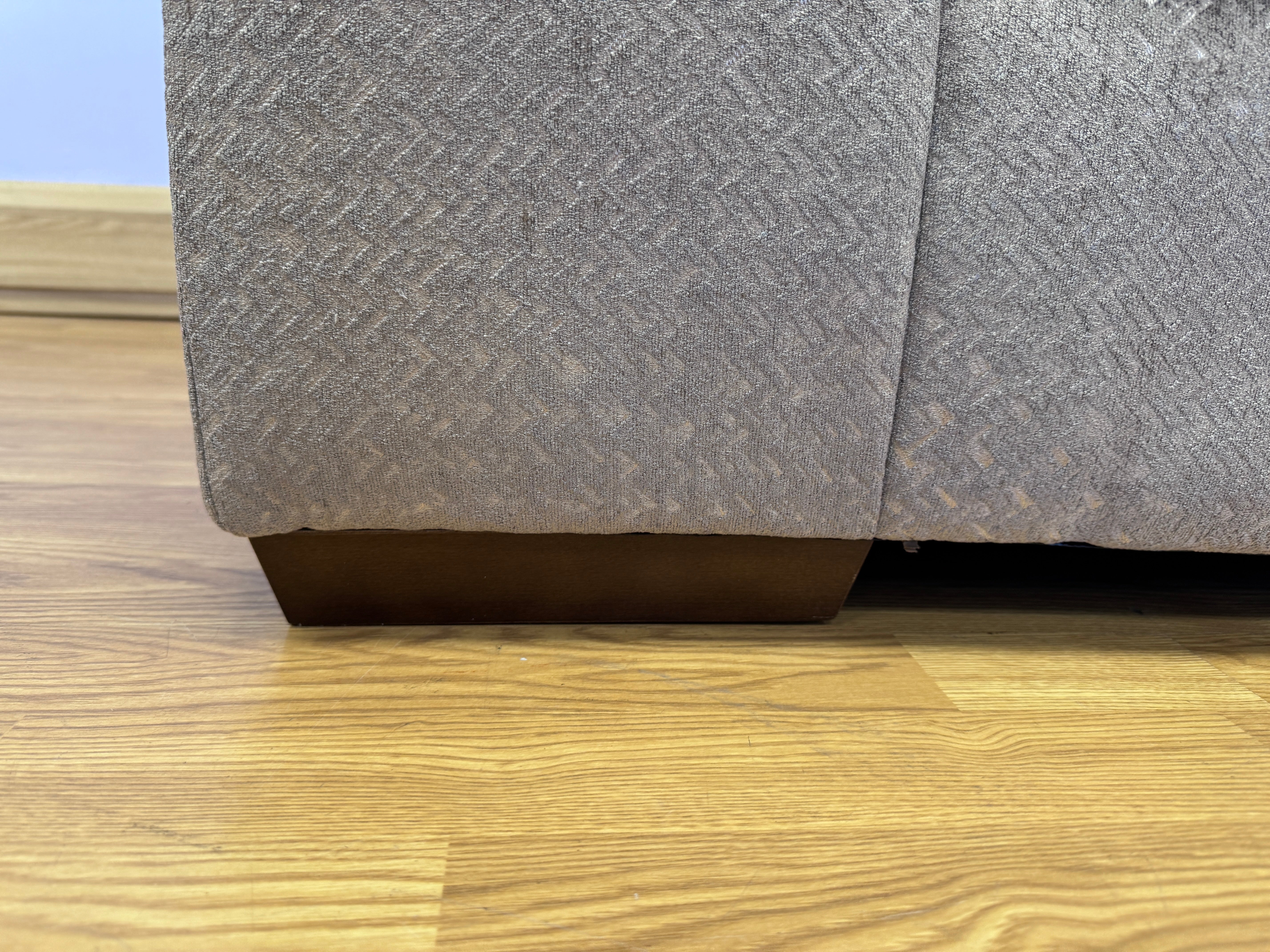 Cassie 2 seater standard back sofa in Mercury Mink fabric