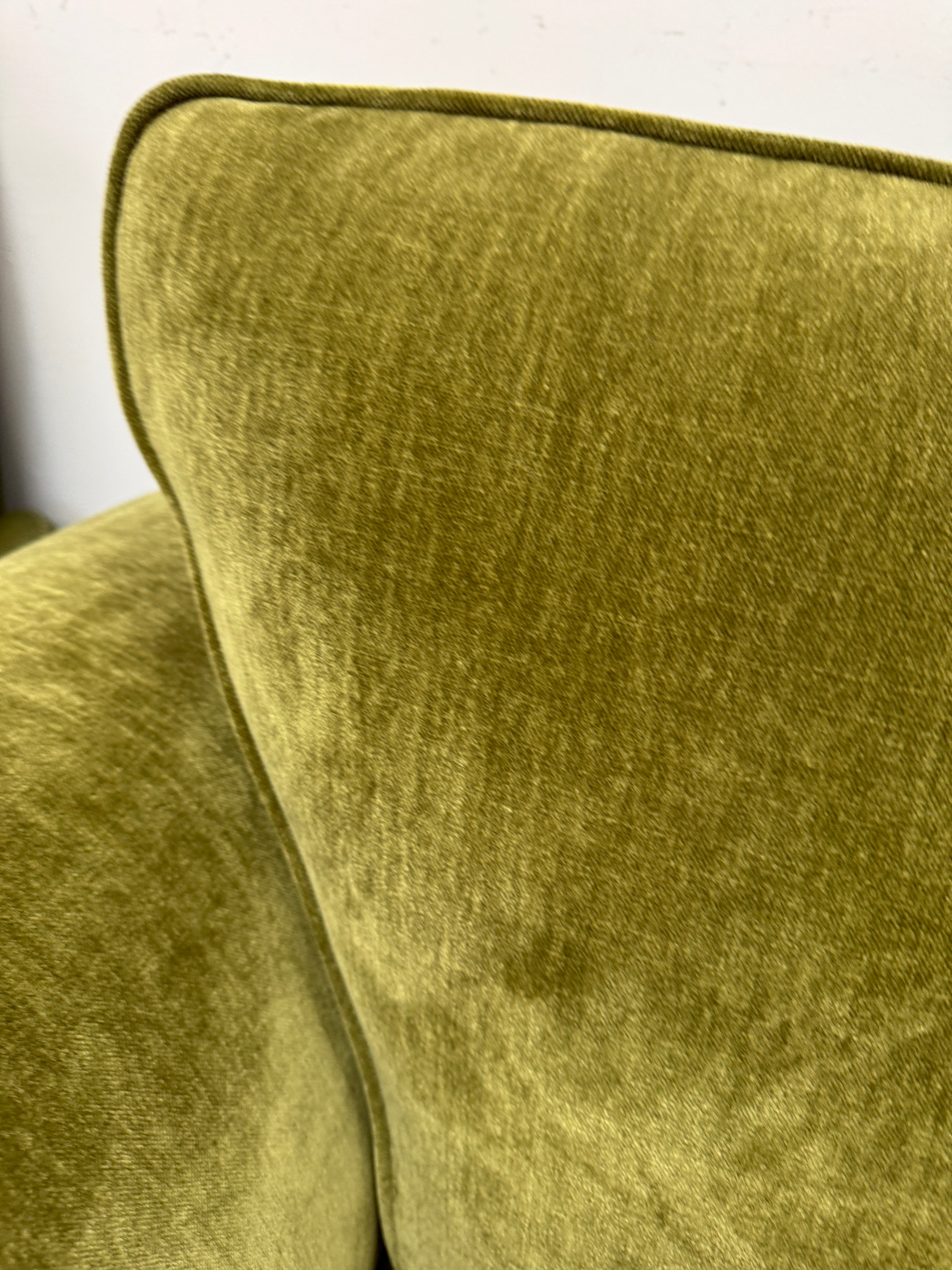 Buckingham XL 4 seater split sofa in Olive green Chenille fabric
