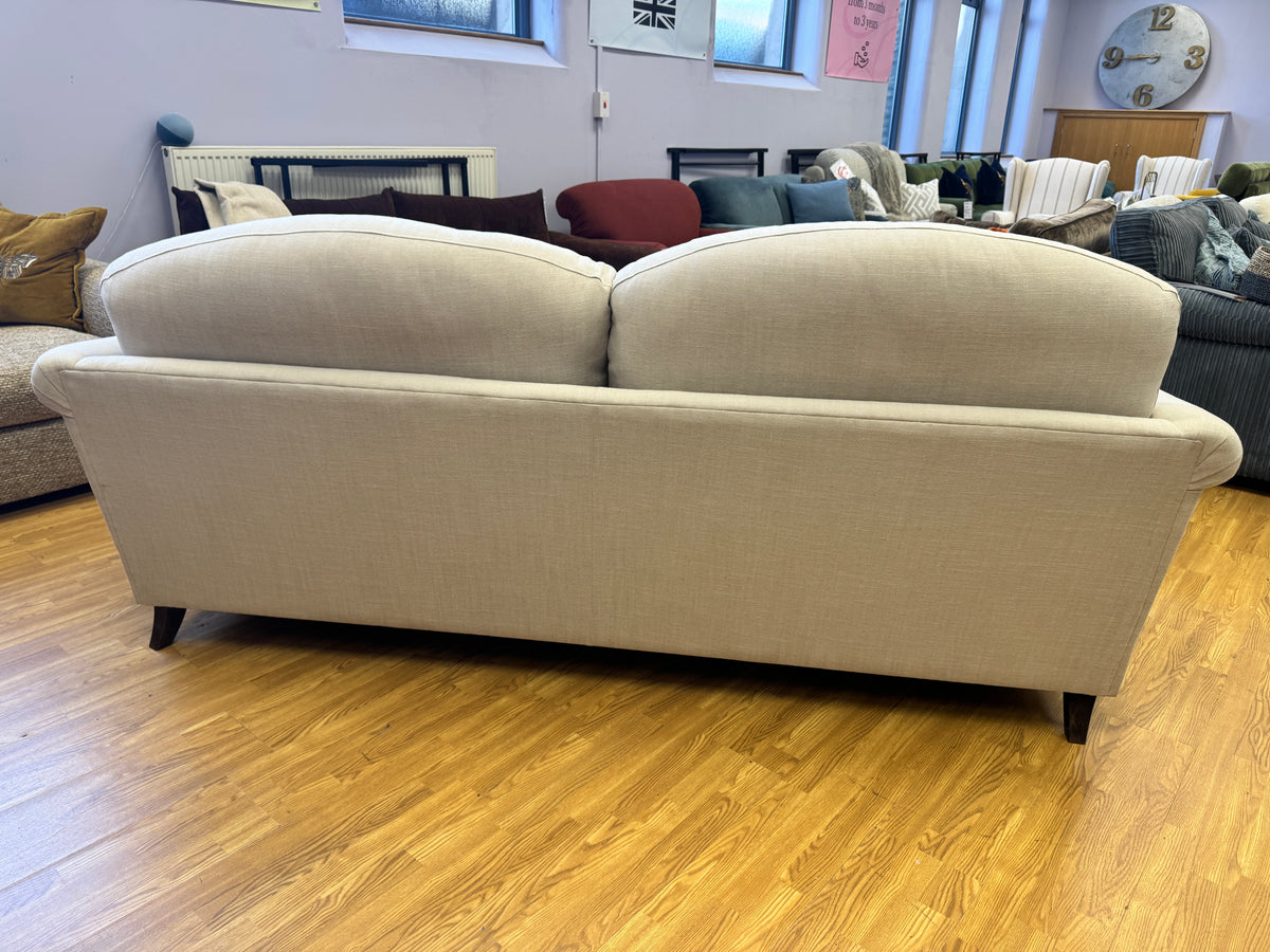 Clover 4 seater standard back sofa in natural linen mix fabirc