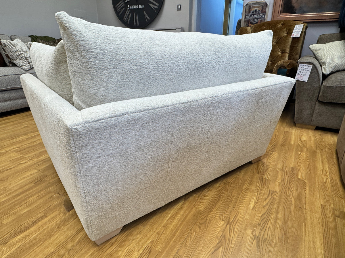 Tallulah large loveseat in cosy cream boucle fabric
