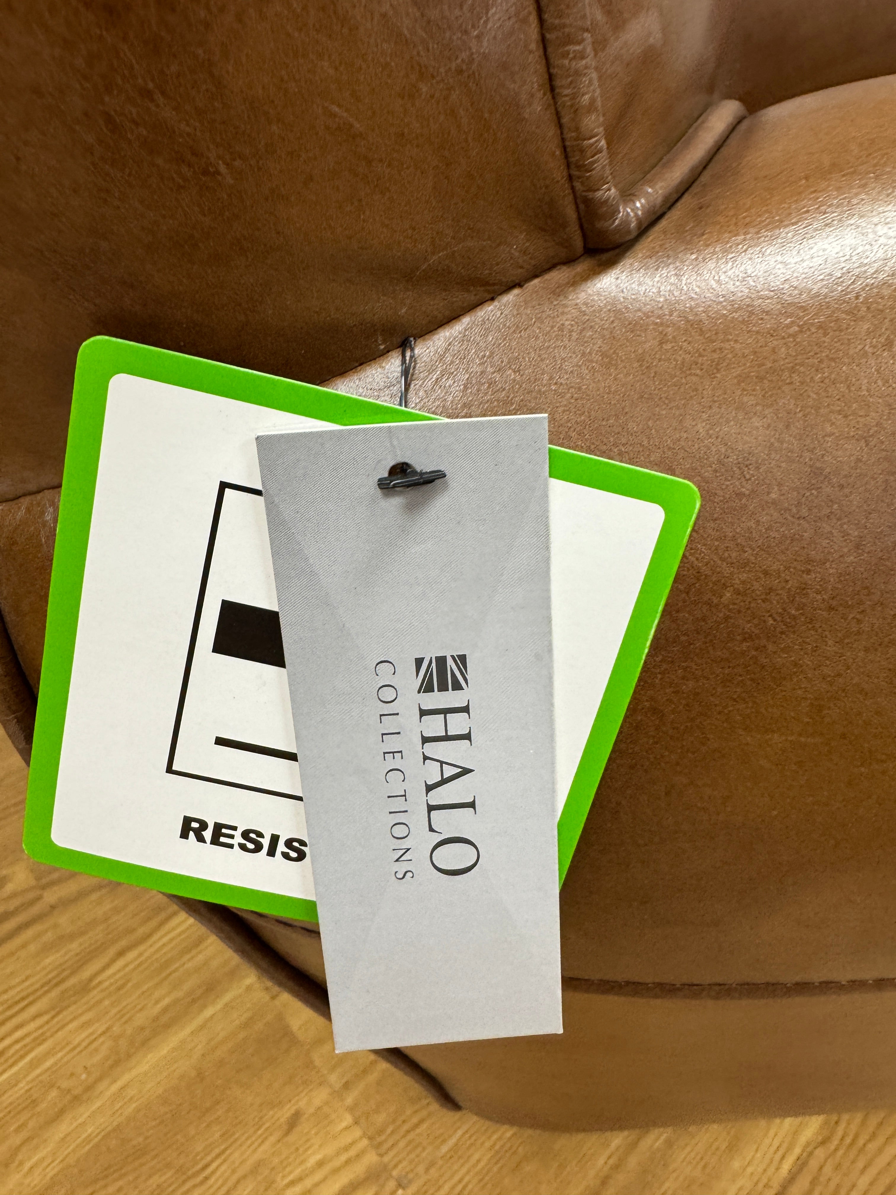 Halo Gentleman's classic club chair in Cognac leather