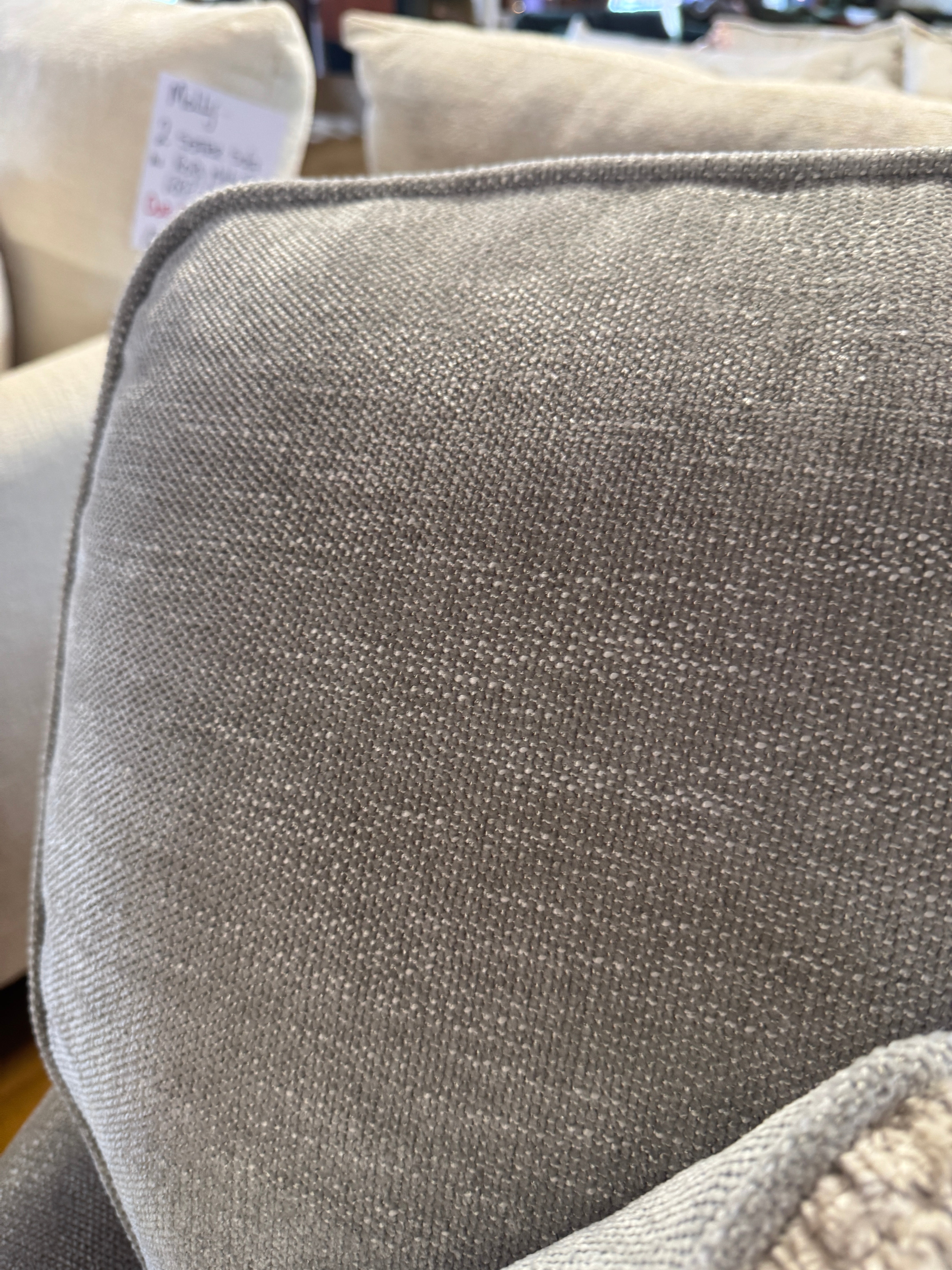 Beatrix 2 Seater Sofa in Marlon Casper grey fabric