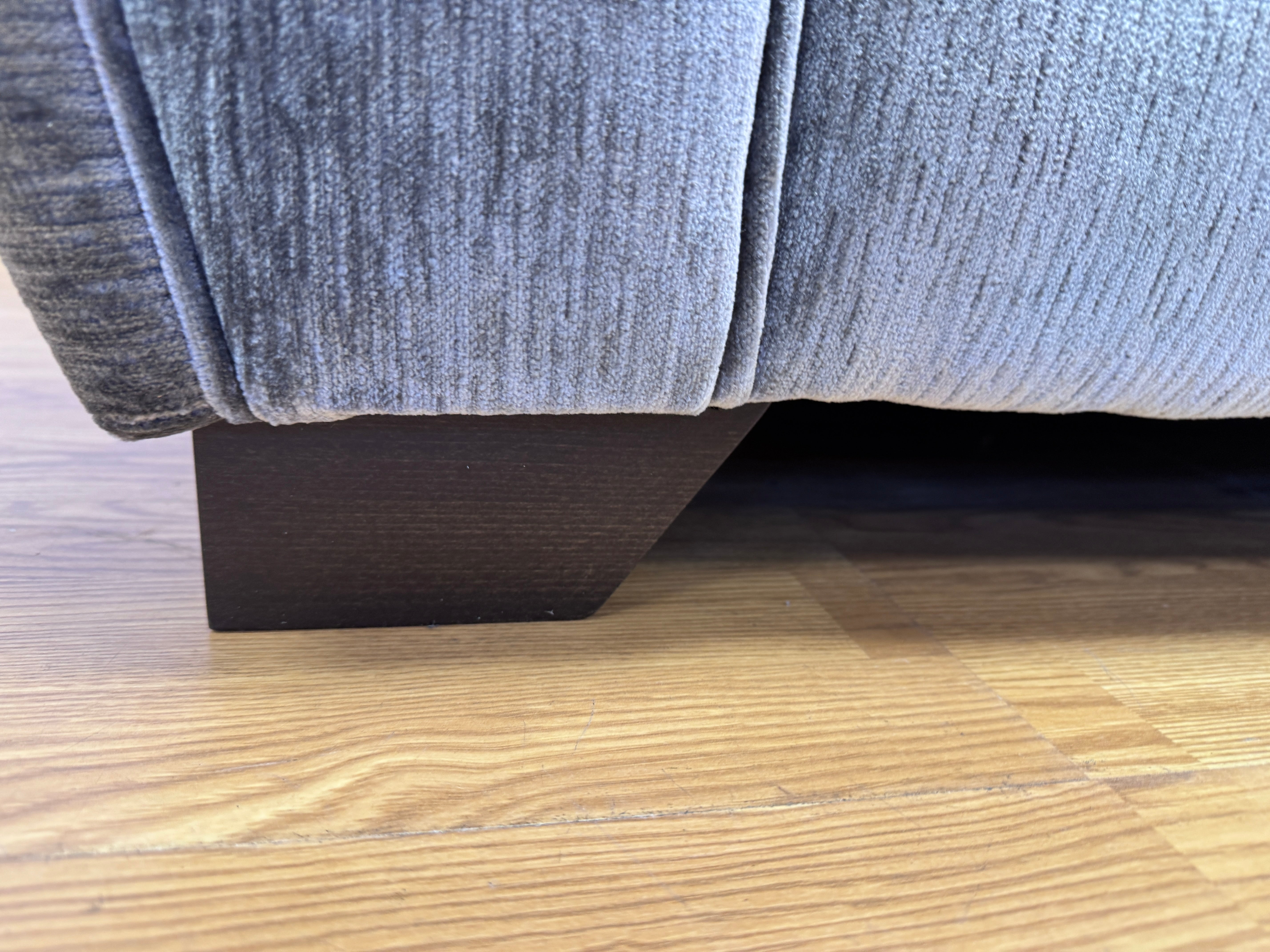 Aphrodite 3 seater standard back sofa in California Dolphin grey fabric