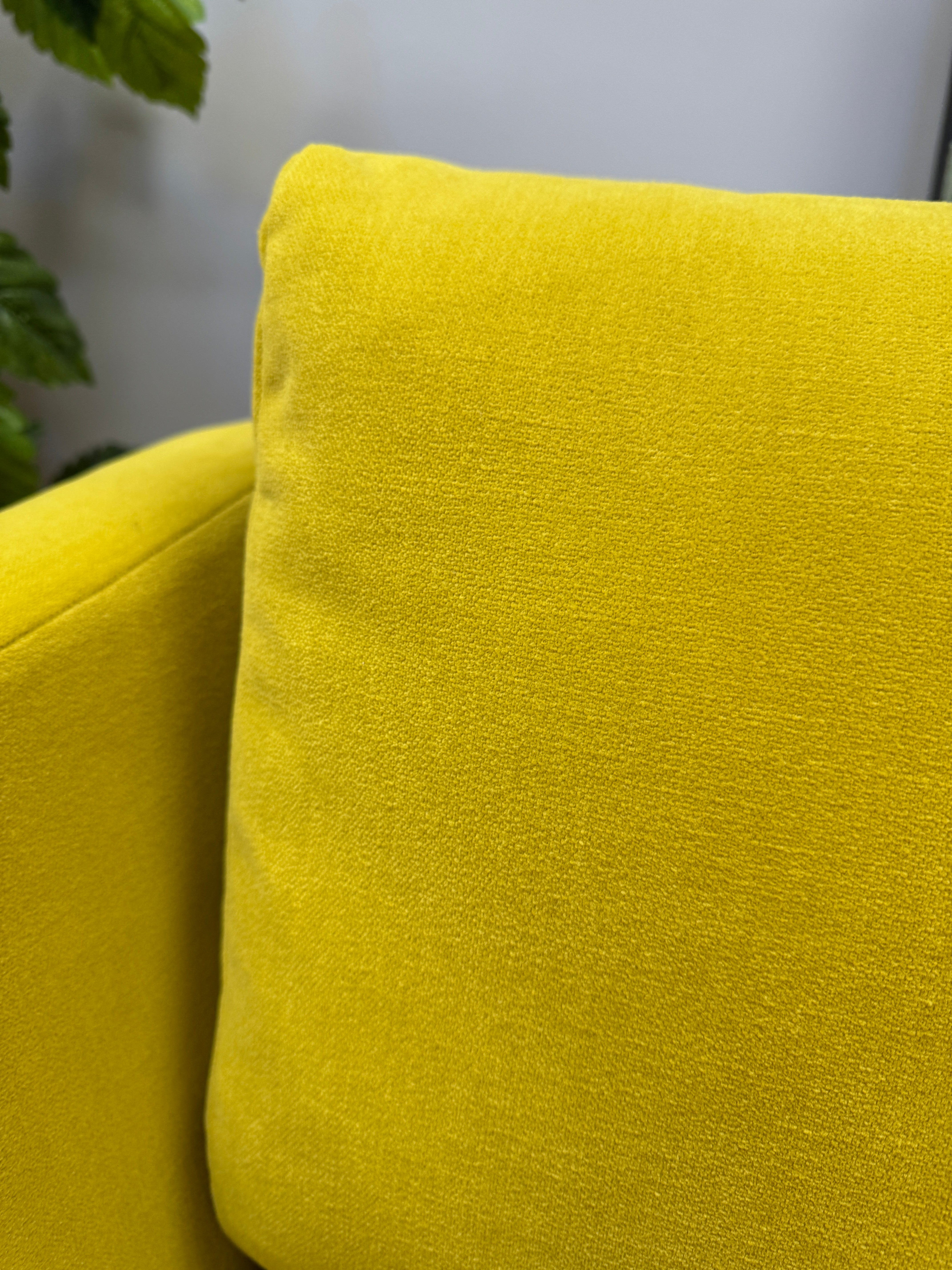 Dorsey large 4 seater sofa in sunny yellow premium velvet