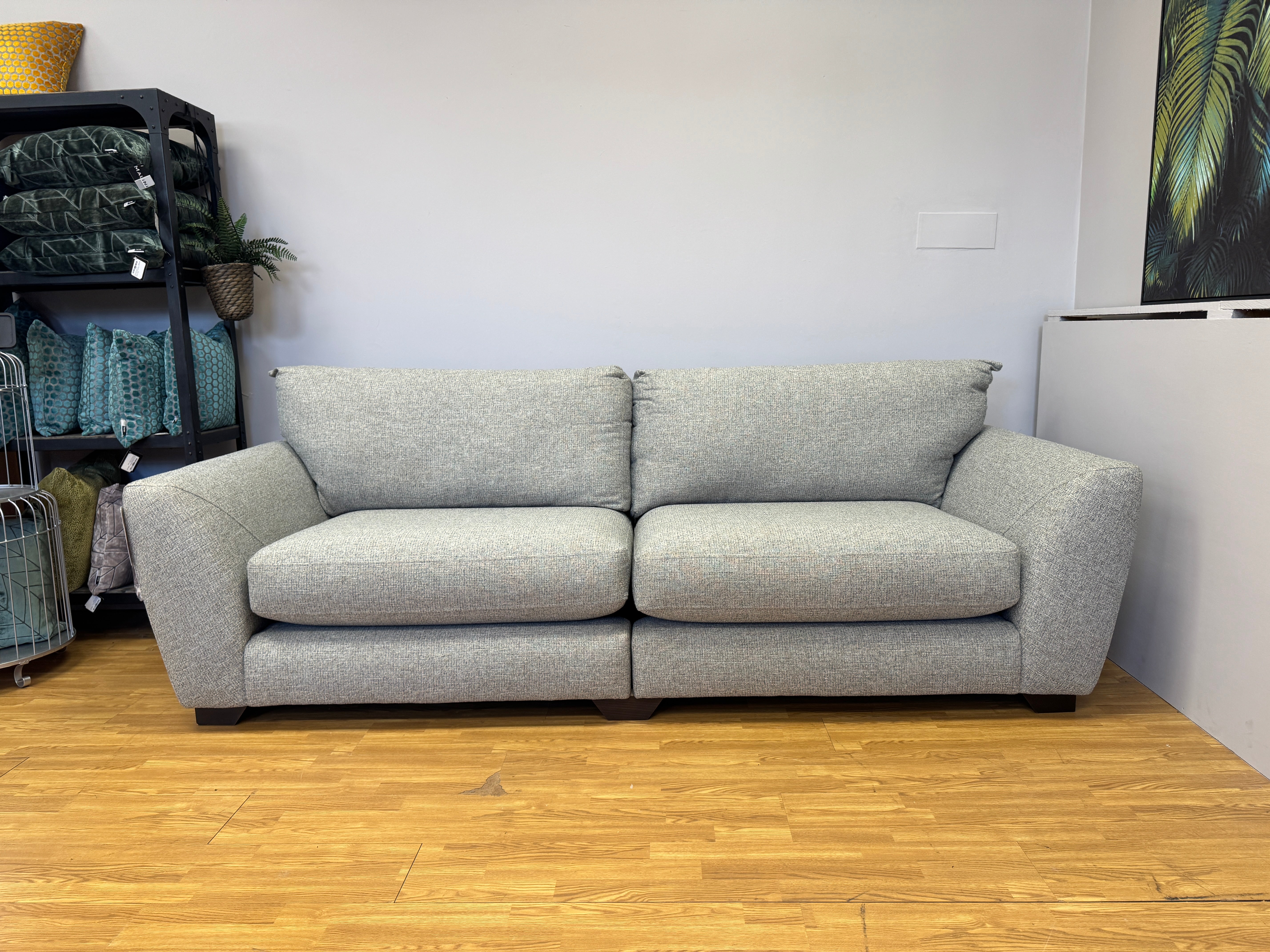 Mala 4 seater split standard back sofa in Tilly Ocean fabric