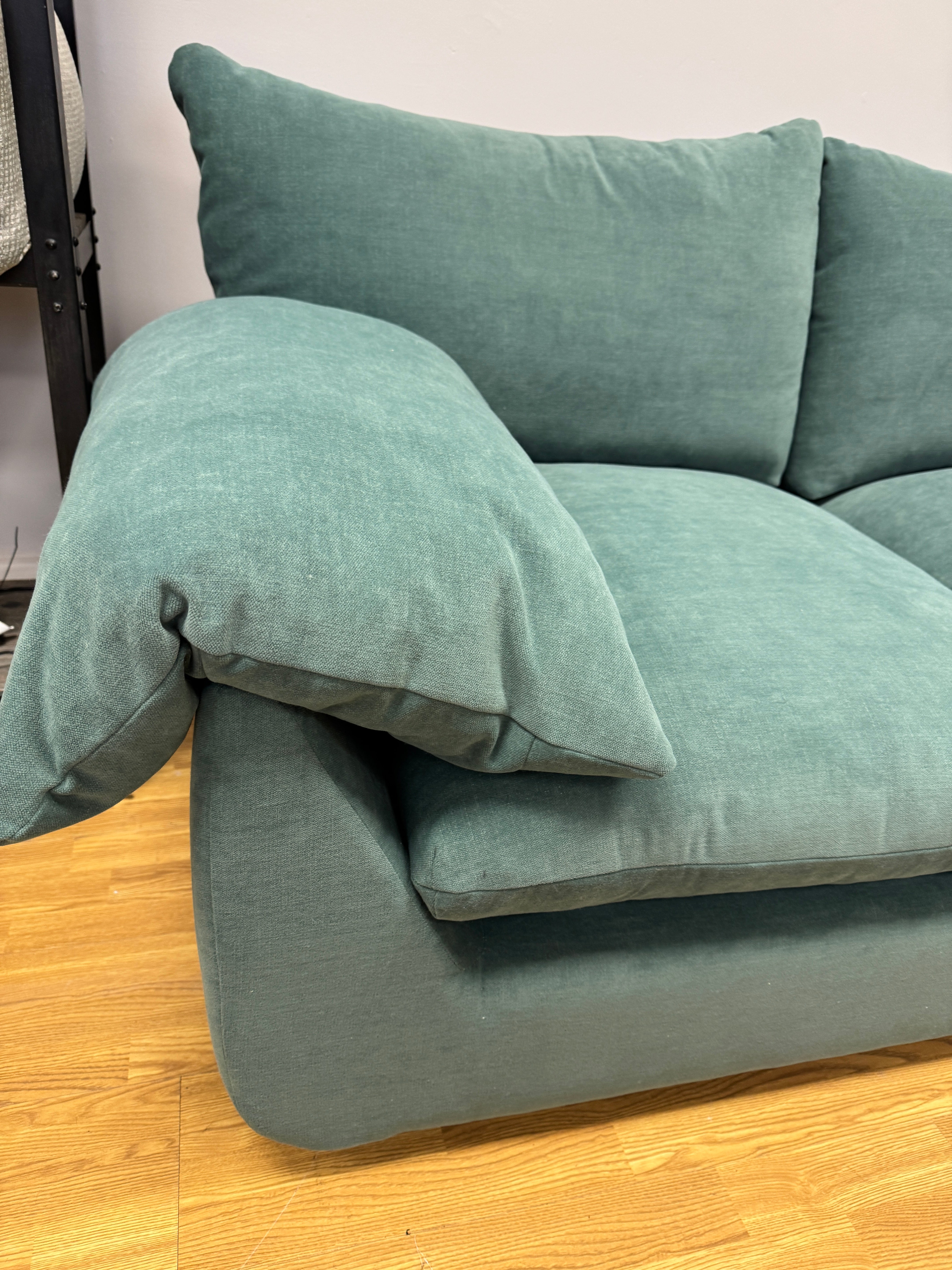 Bayswater 3 seater sofa in Teal Midnight soft fabric