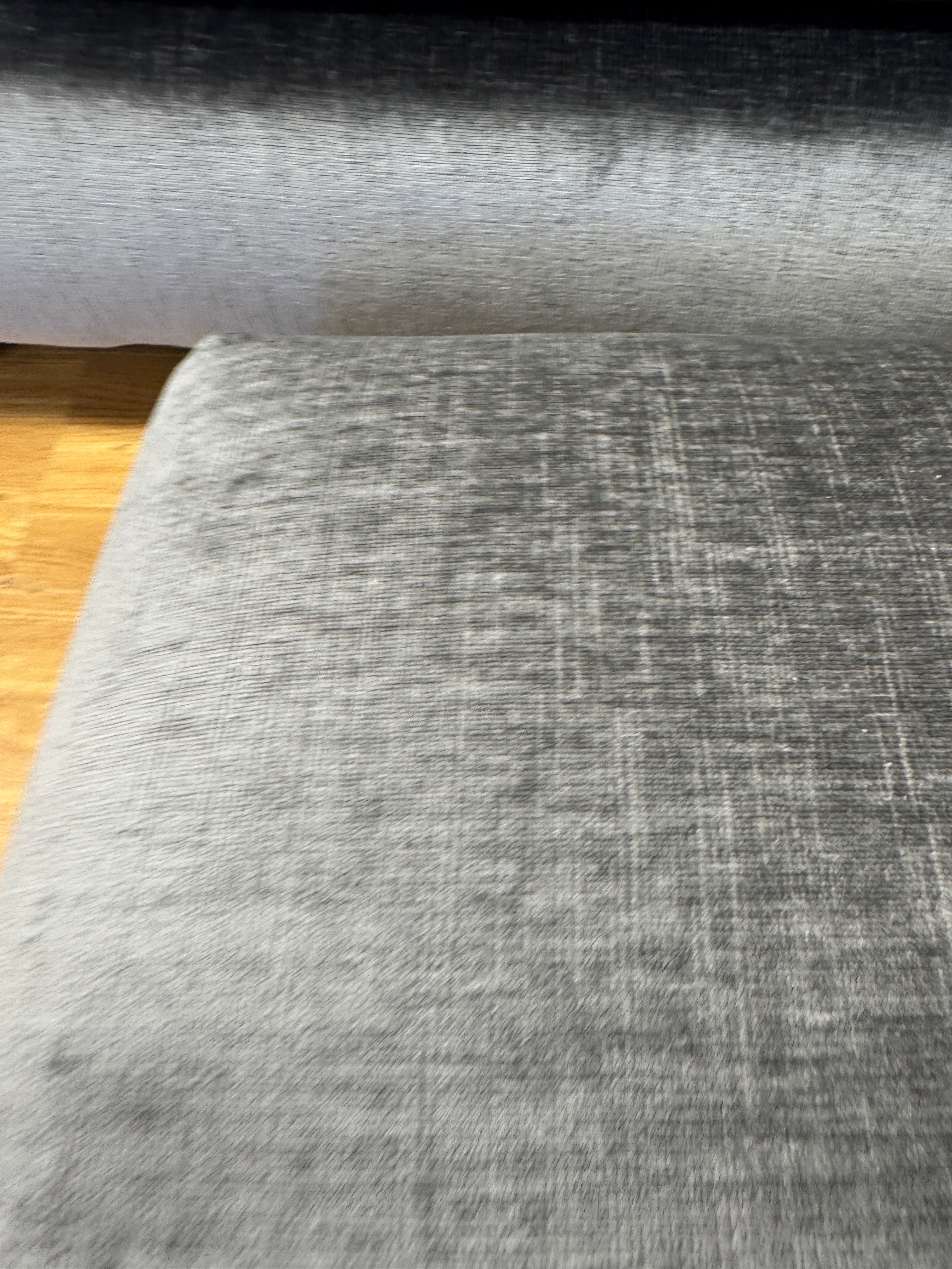 Europa large footstool in Dion Flagstone fabric