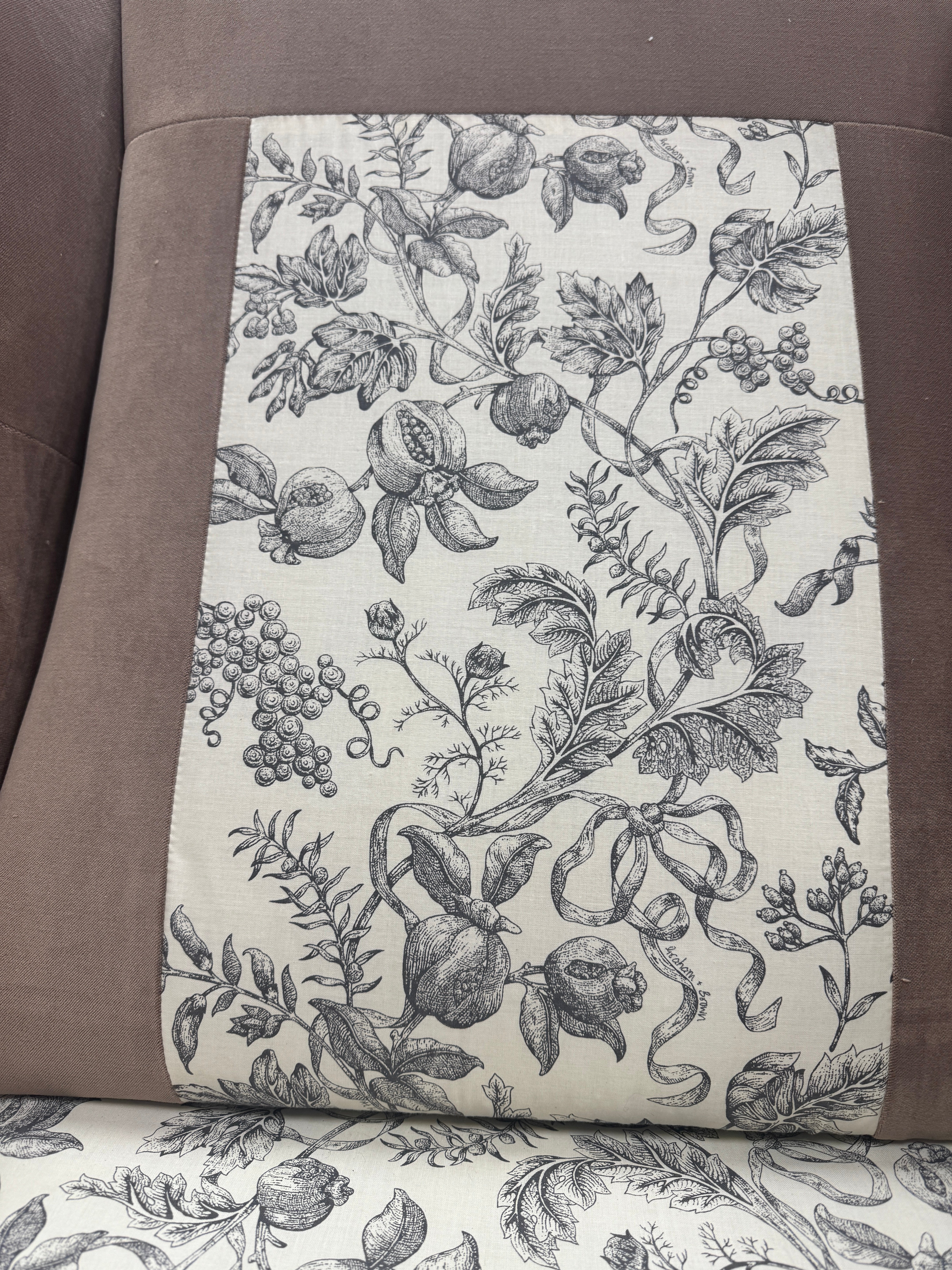 Graham accent chair in Plaster taupe velvet fabric