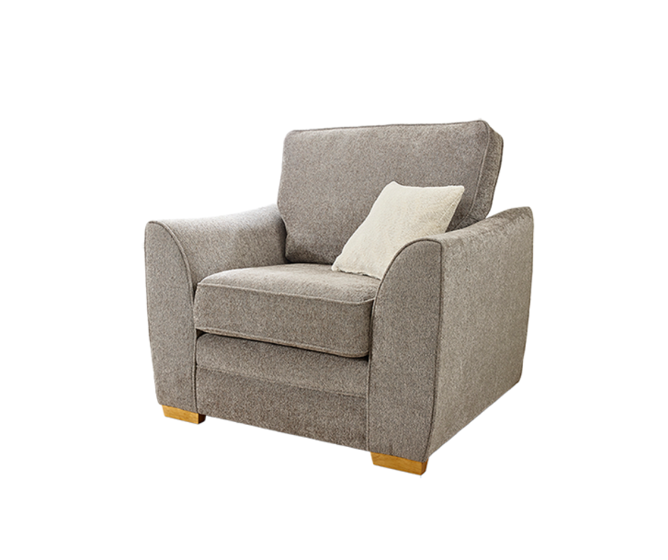 Ashford armchair in Leo chenille fabric