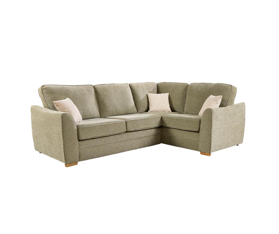 Ashford 2 piece corner sofa in Leo chenille fabric (left or right facing)