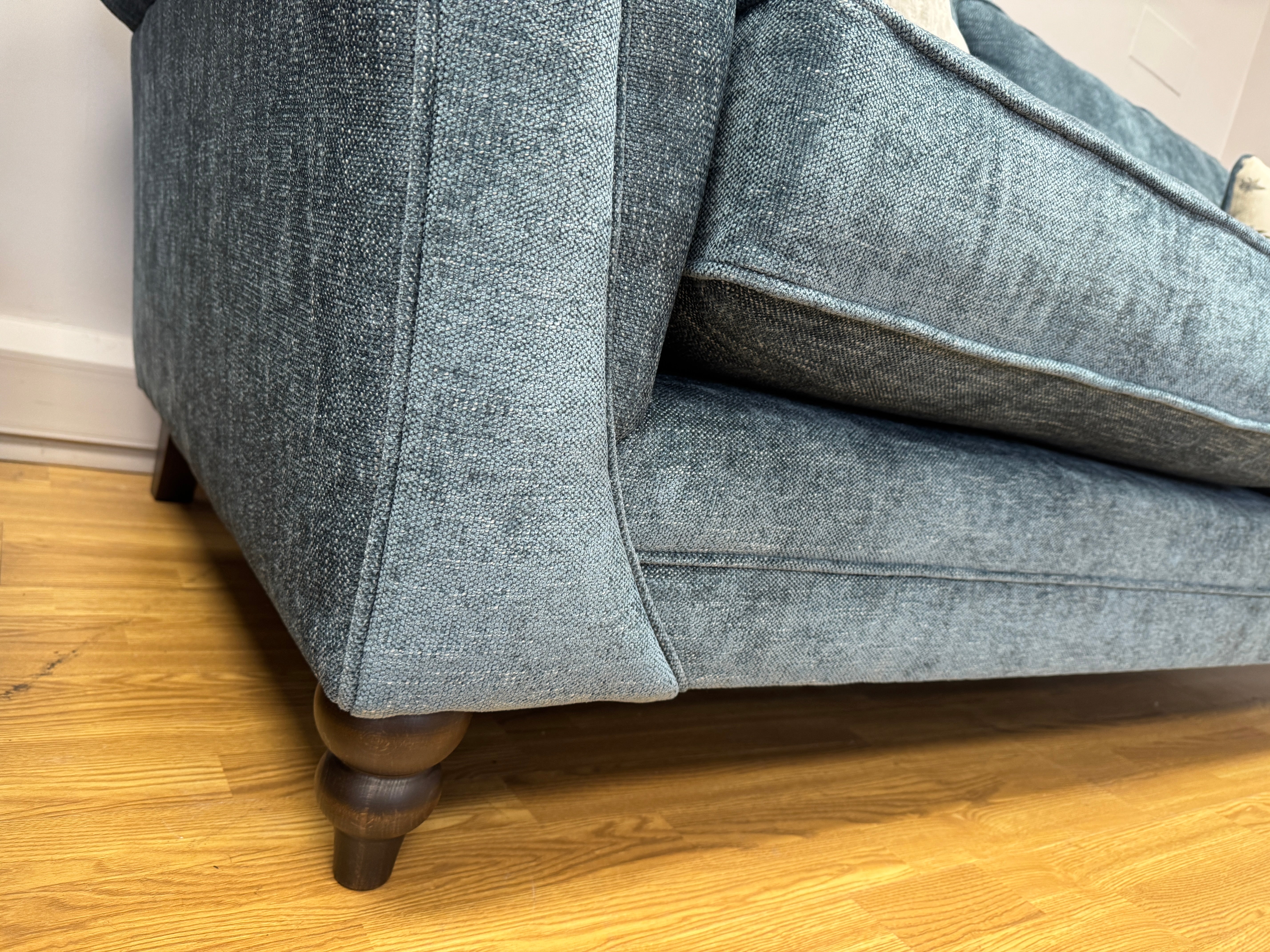 Danbury 4 seater sofa in Marlon Atlantic (teal) fabric