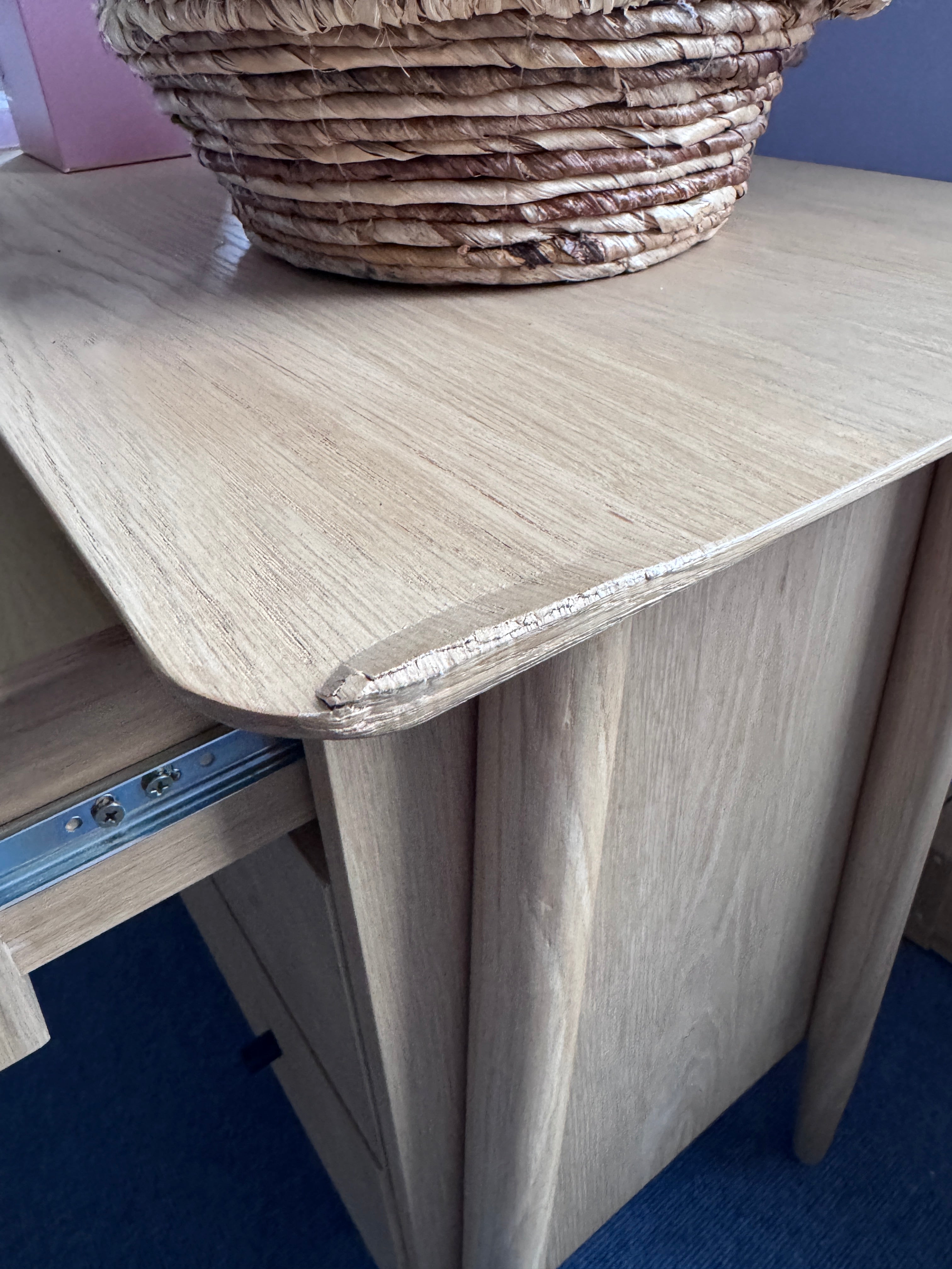 Hayfield 3 Drawer Chest - Natural