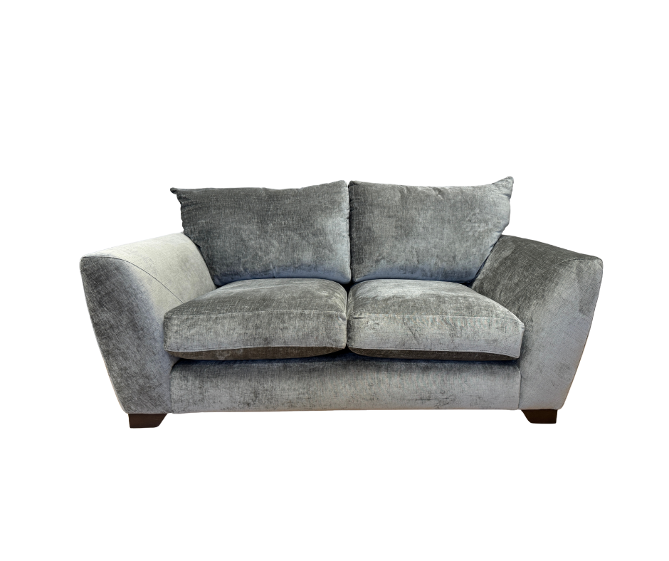 Mala 2 seater standard back sofa in Dion Flagstone (charcoal grey) chenille fabric