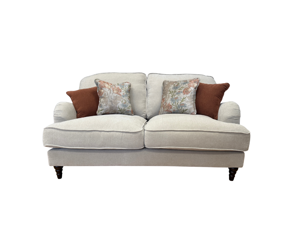 Ballina 2 Seater Sofa in Freya Oatmeal fabric