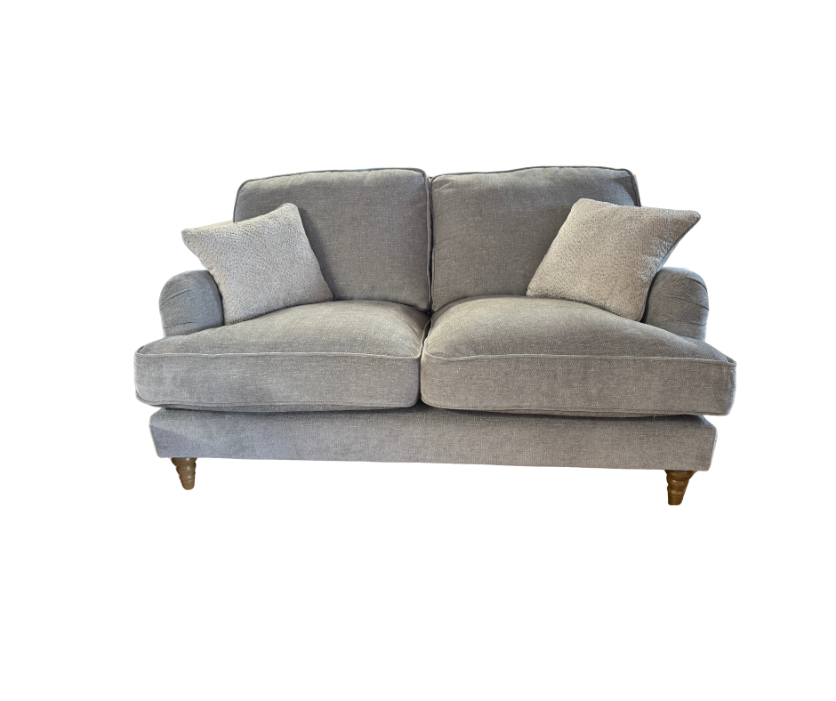 Beatrix 2 Seater Sofa in Marlon Casper grey fabric