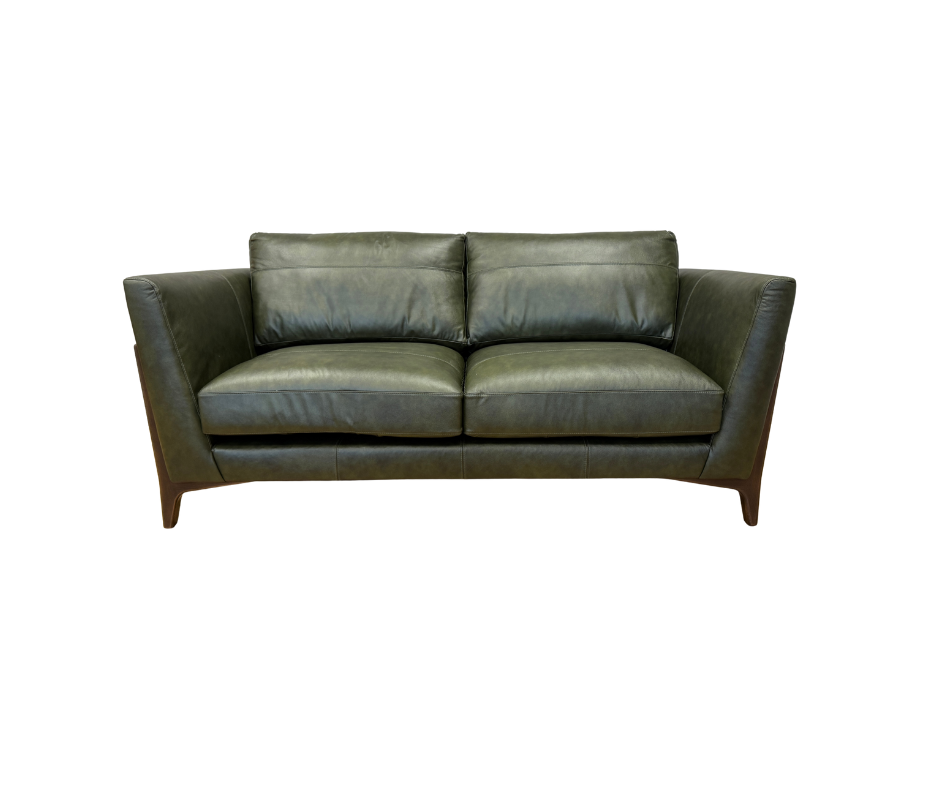 Ren 2 Seater Sofa in Turino Green leather