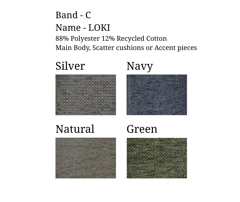 Foxford 1 corner 1 group sofa (equal sided corner) Standard or Cushion Back