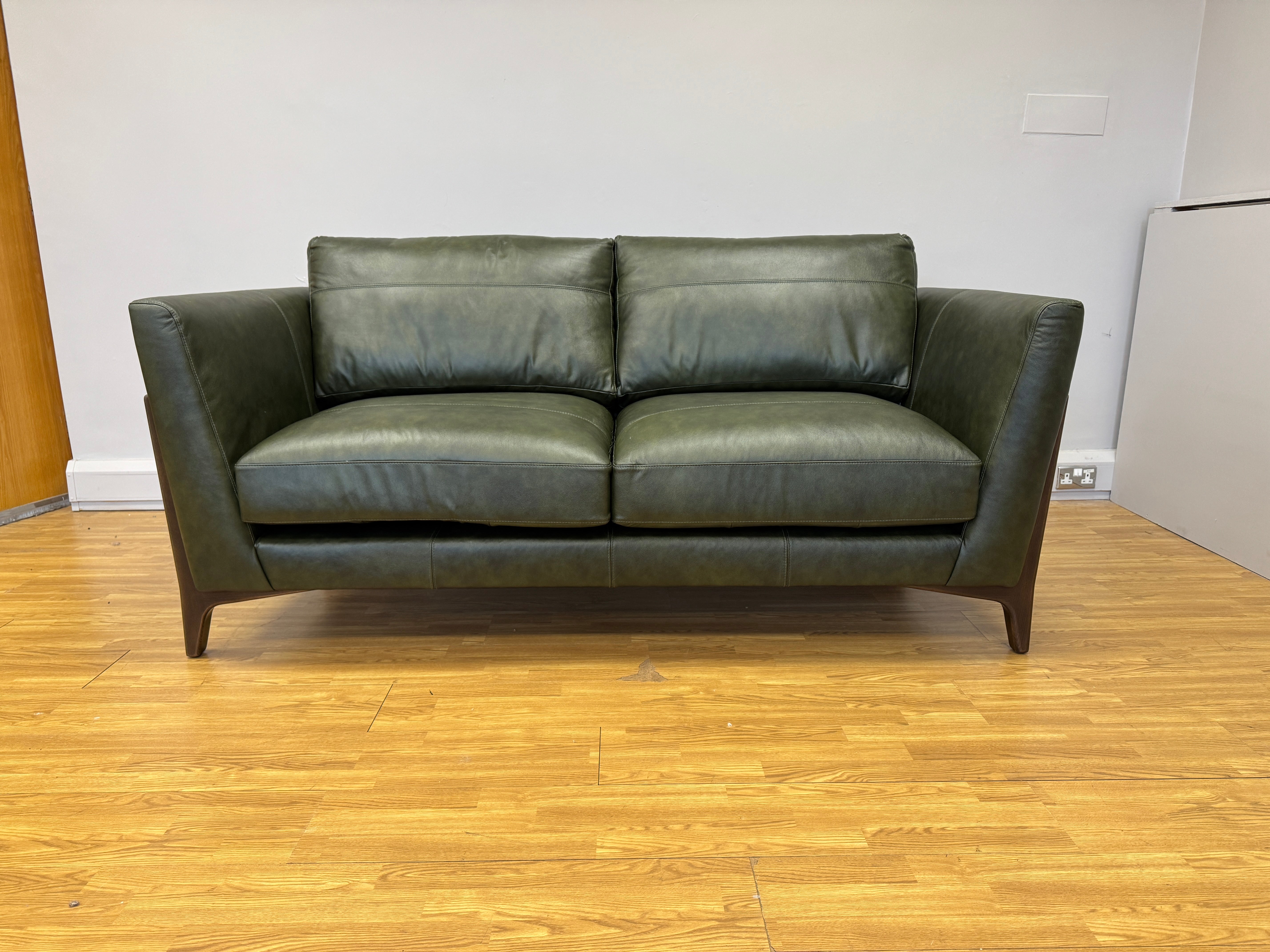Ren 2 Seater Sofa in Turino Green leather