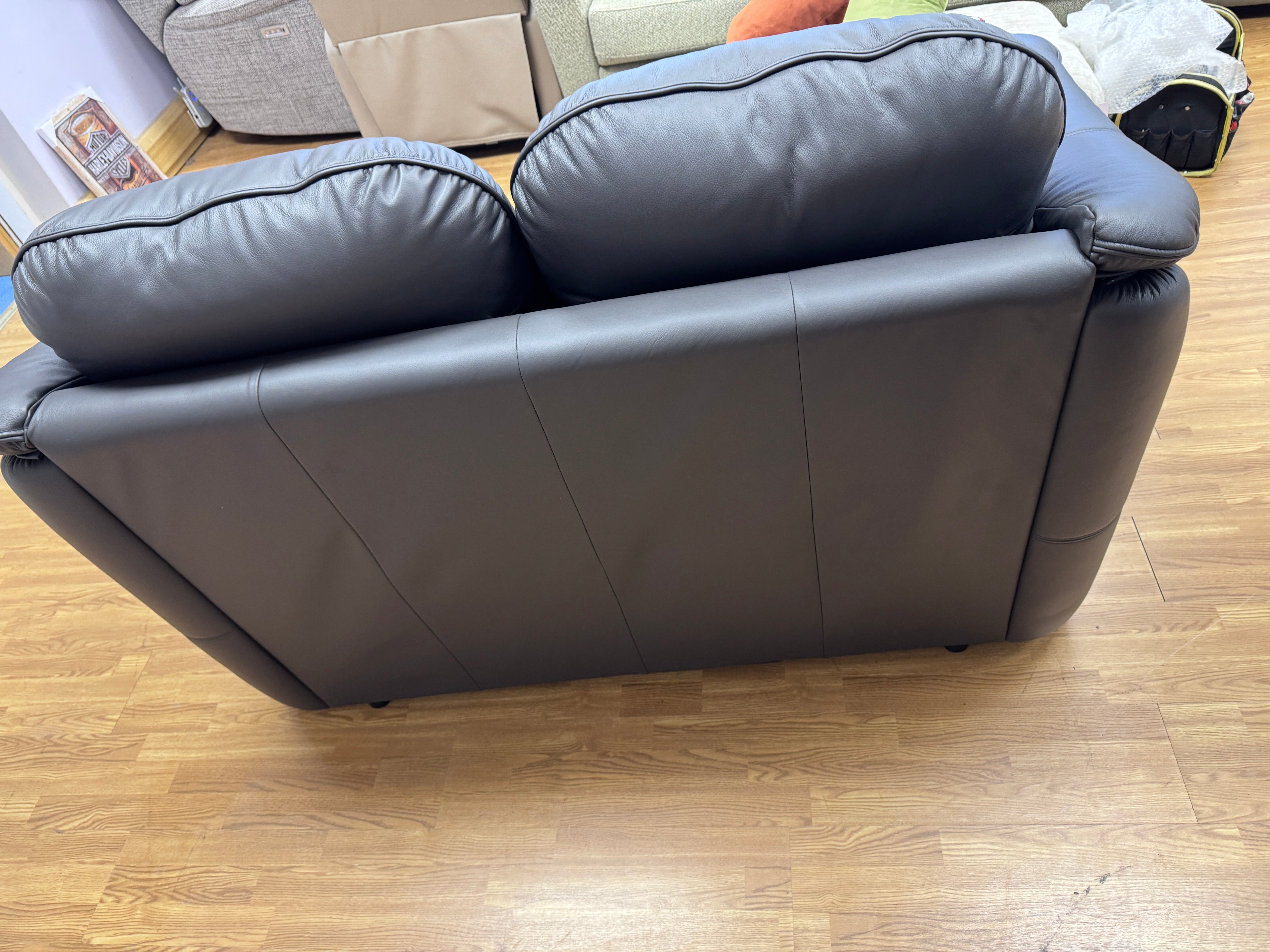 G Plan Jackson 2 seater sofa in Slate plush leather