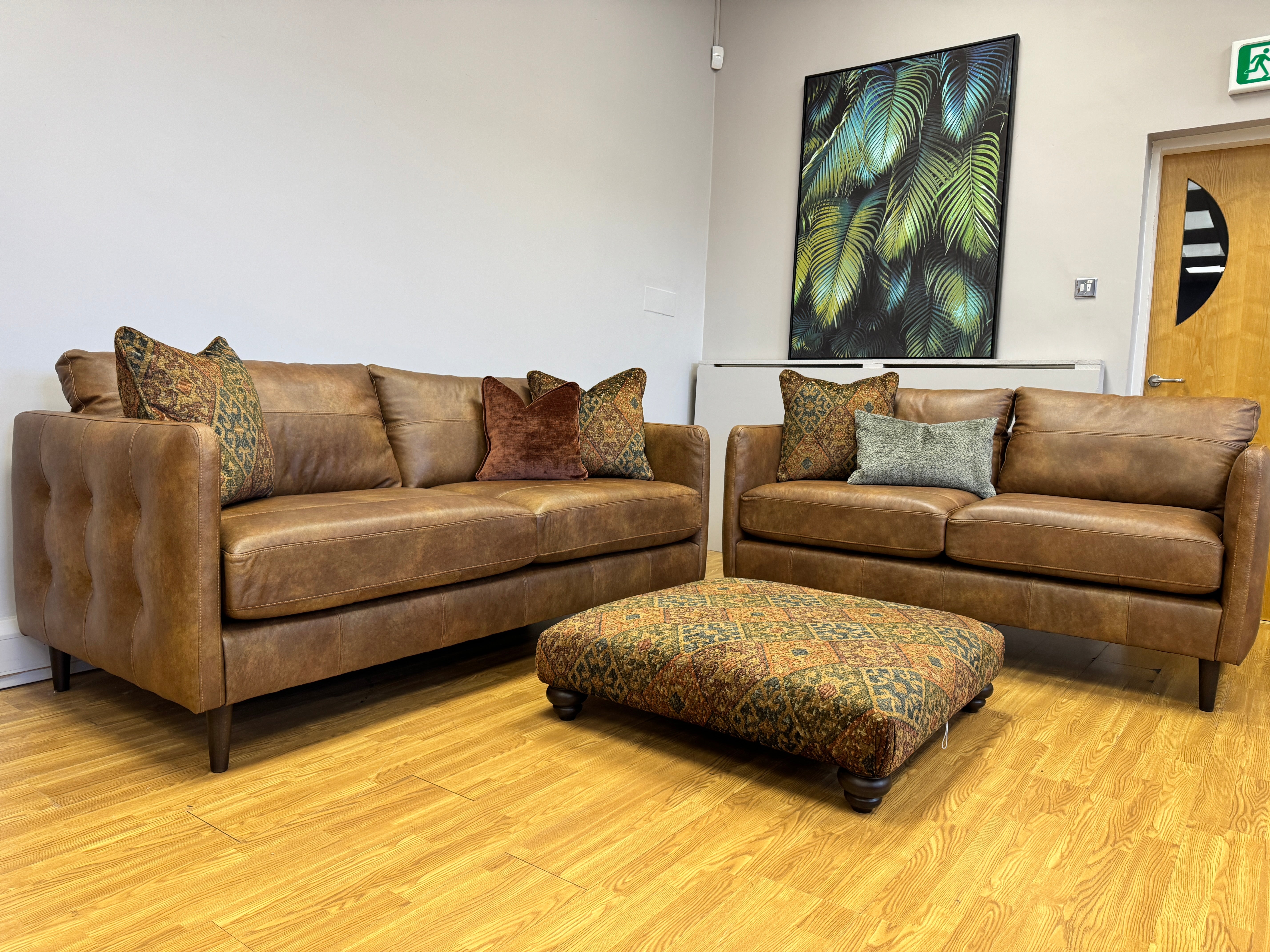 Warren 3 Seater Sofa in Napoli Tan leather