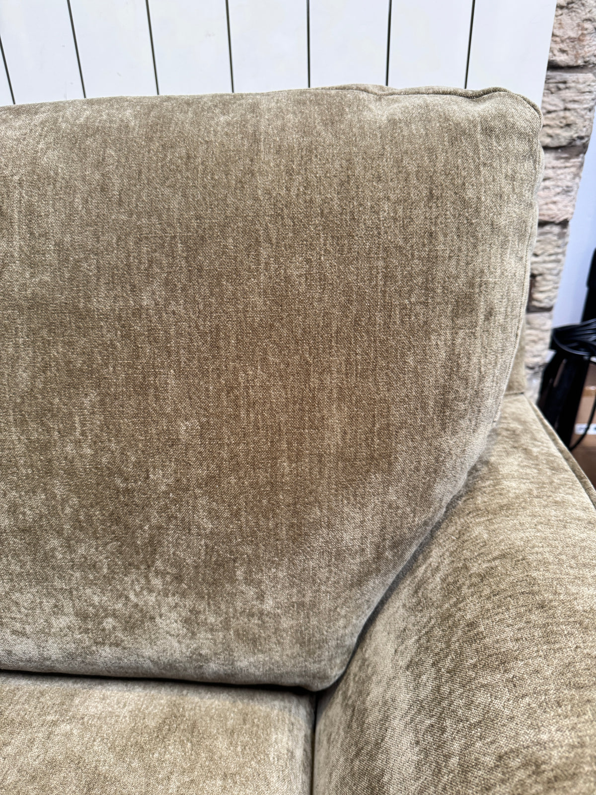 Tovi medium 3 seater sofa in Sage green chenille fabric