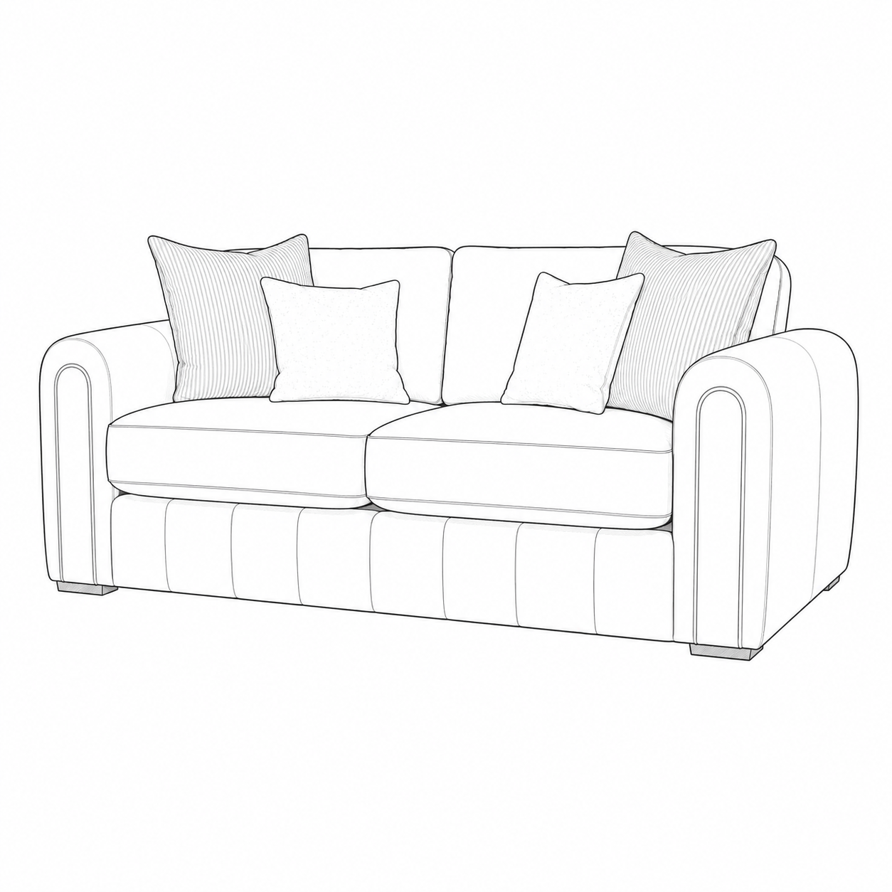 Glamour 3 Seater Sofa