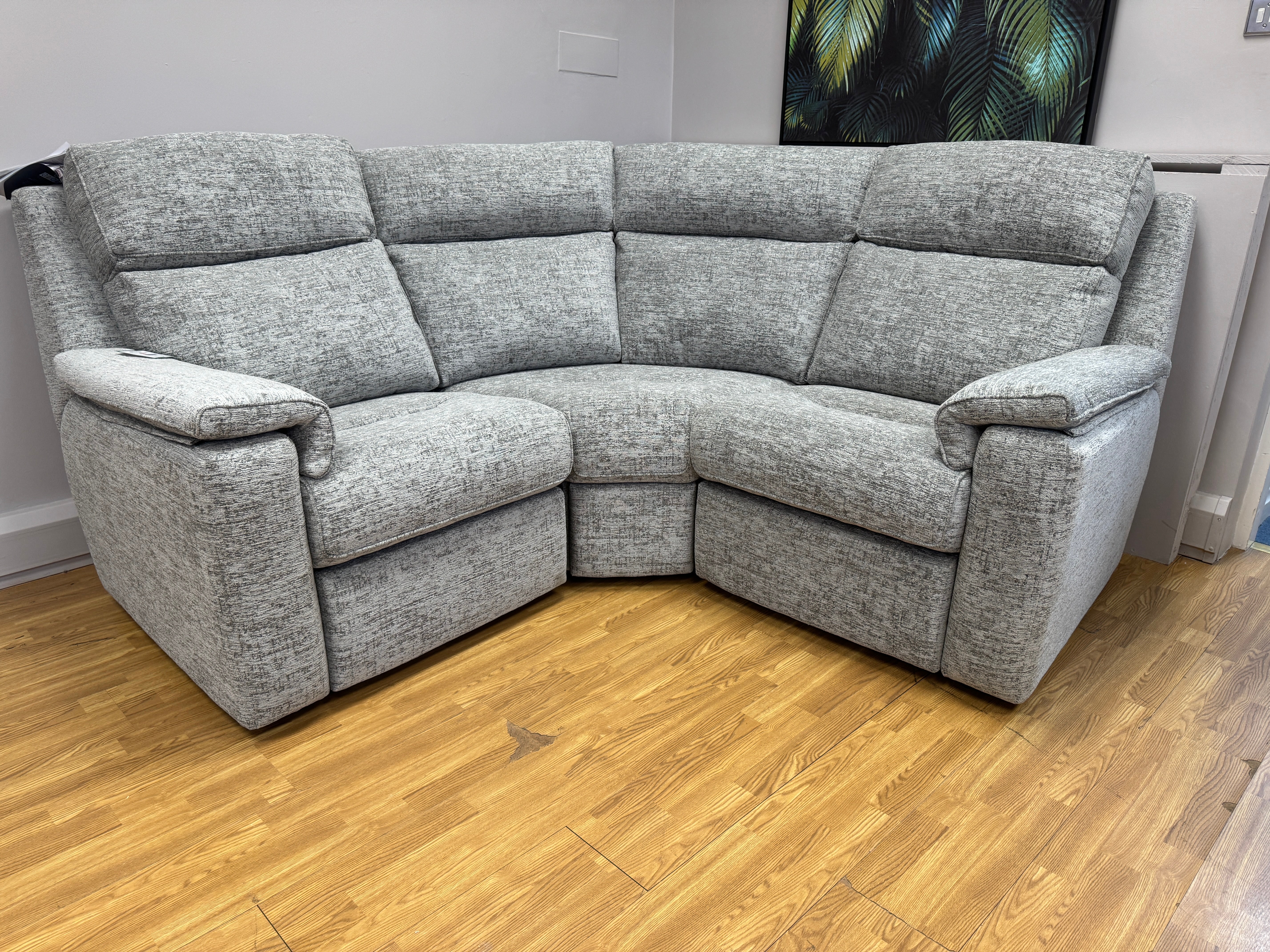 G Plan Ellis 3 piece corner sofa in Slate mix fabric