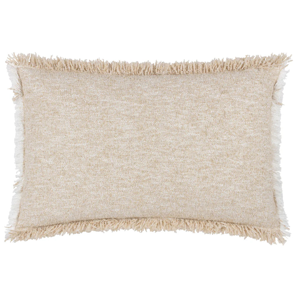 Doze dual tone luxury boucle cushion in Natural 40 x 60cm