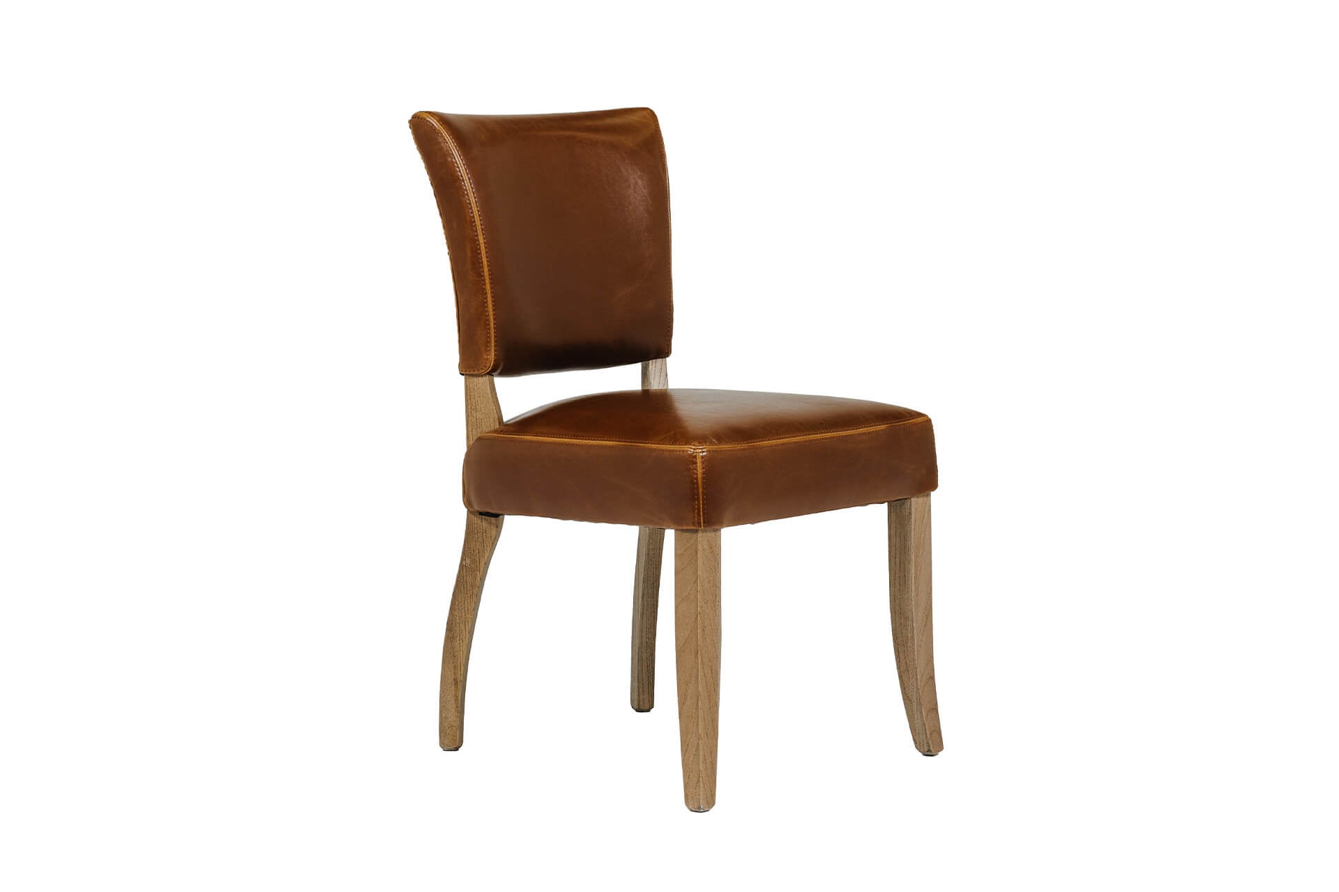 Duke leather dining chair