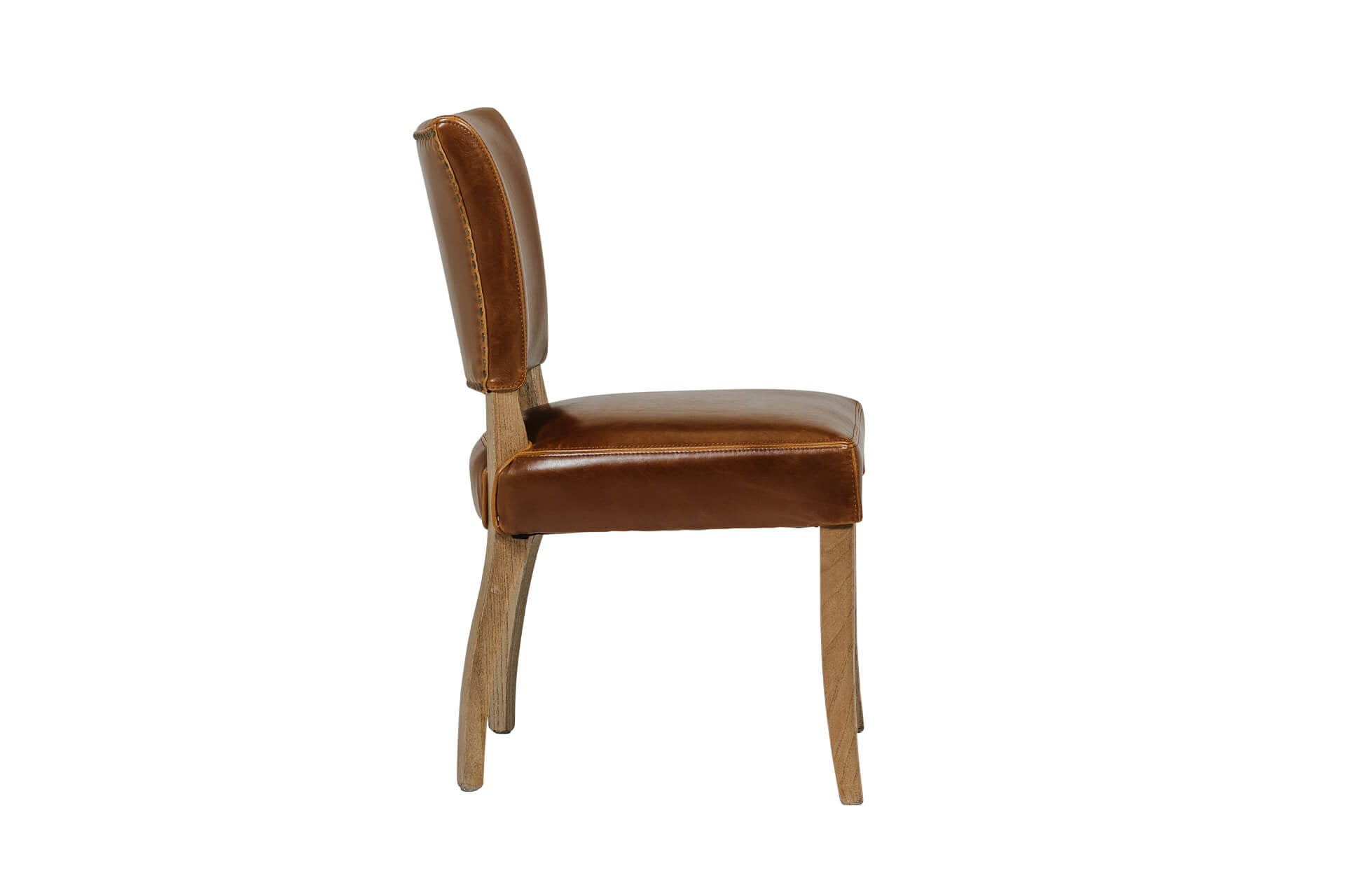 Duke leather dining chair